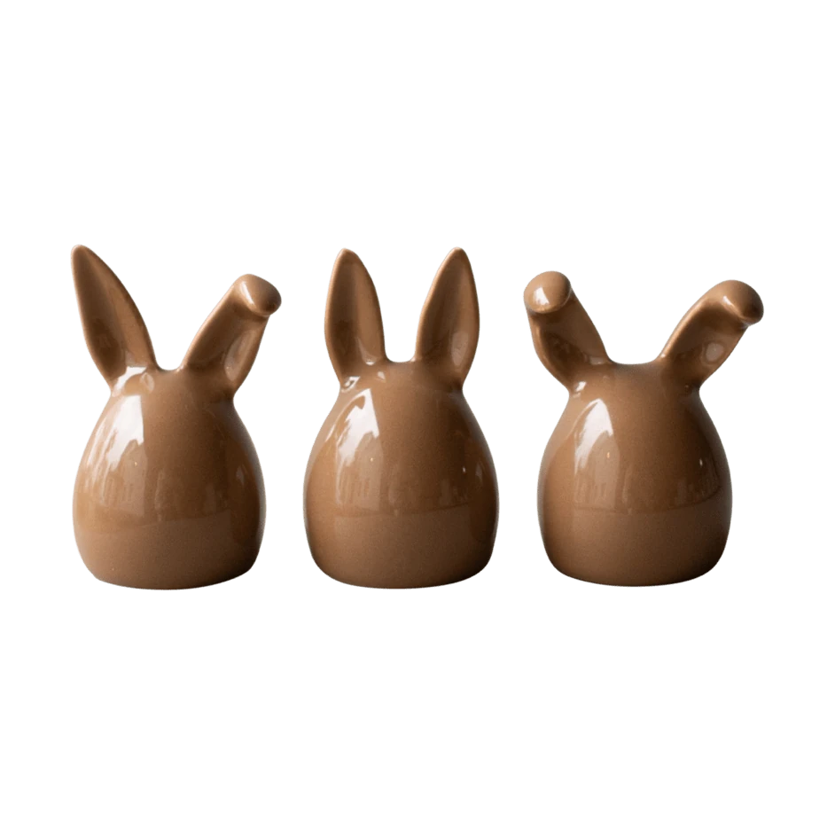 Rabbit Triplets | Pack of 3 | Shiny Nougat | Ceramic | by DBKD - Lifestory