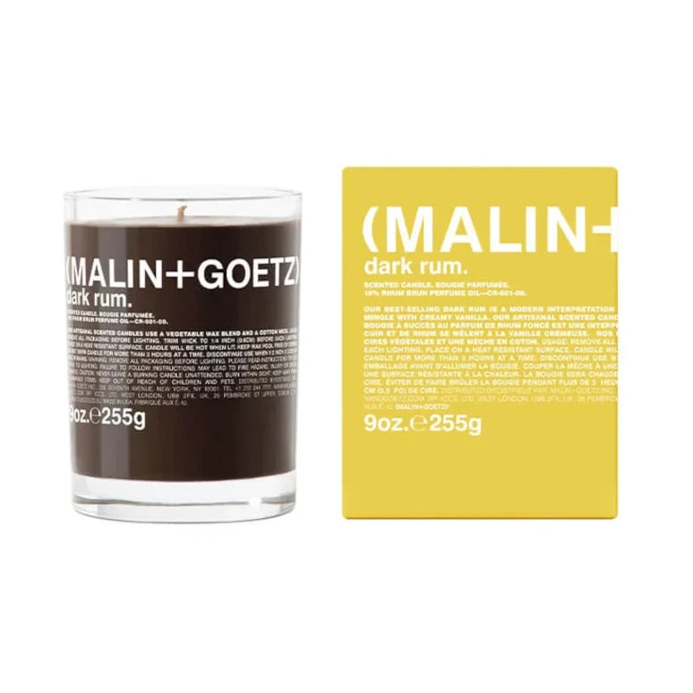 Dark Rum Candle | 60 Hour Burn Time | by Malin+Goetz - Lifestory