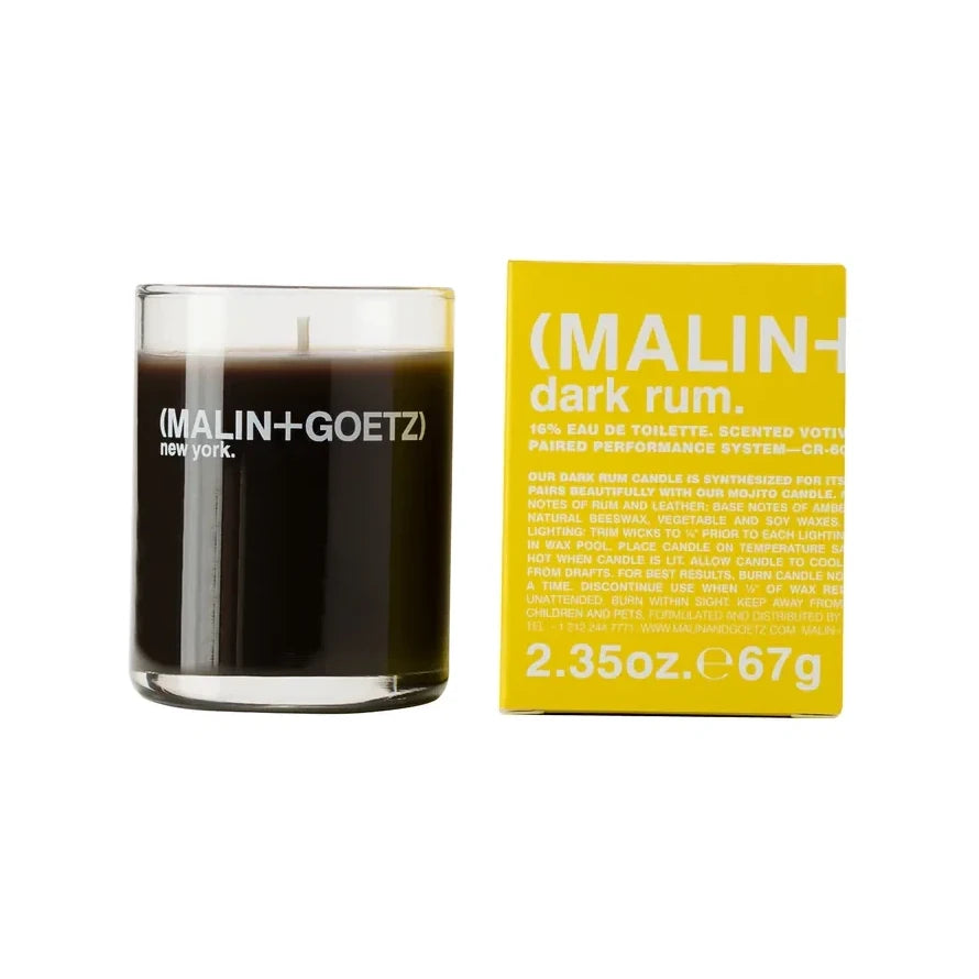 Dark Rum Votive | 25 Hour Burn Time | by Malin+Goetz - Lifestory