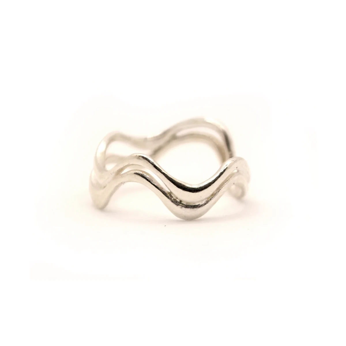 Double Saccostrea Ring in Silver by Hannah Bourn - Lifestory