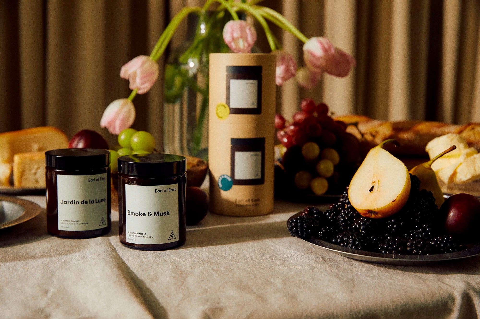 'Opulent' Candle Companion Set - Jardin de la Lune + Smoke & Musk by Earl of East - Lifestory
