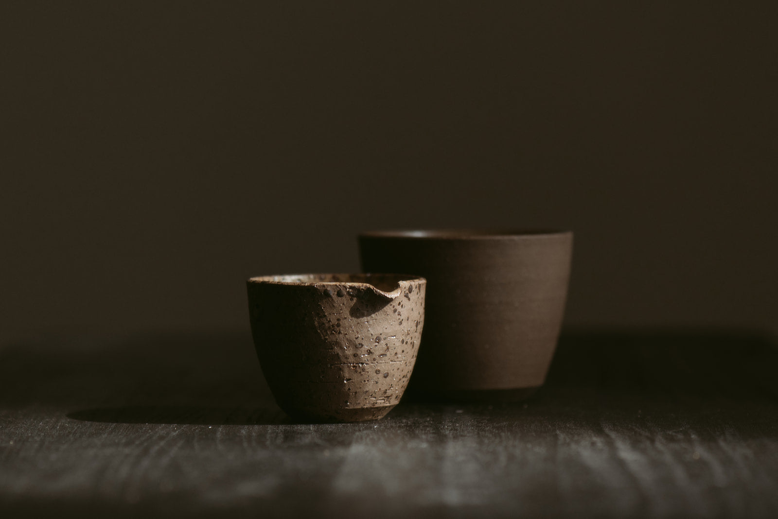 Metamorphosis Group Set of 3 | Eve | Vase, Cup, Pourer in Wild Clay & Sand | by Emporium Julium - Lifestory