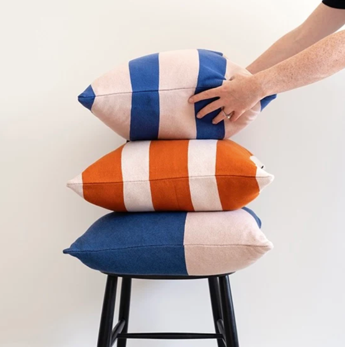 Enkel Cushion | Cobalt Blue | Cotton & Duck Feather | by Sophie Home - Lifestory