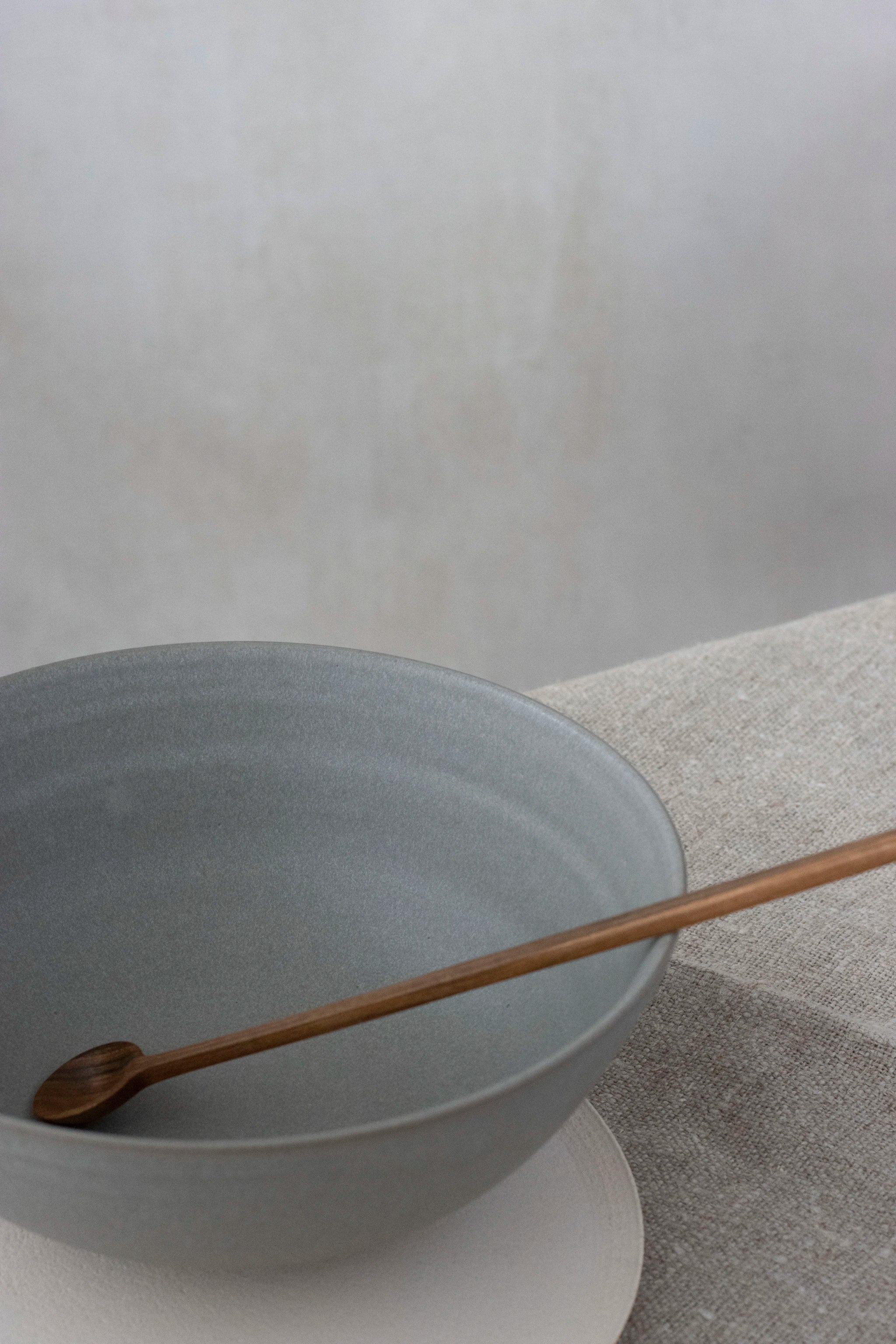 Footed Serving Bowl | Feather Grey | by Borja Moronta - Lifestory