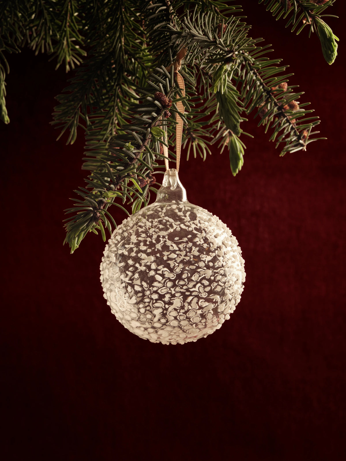 Ferm Living Flurry Baubles S - Set of 3 in Picante Glass