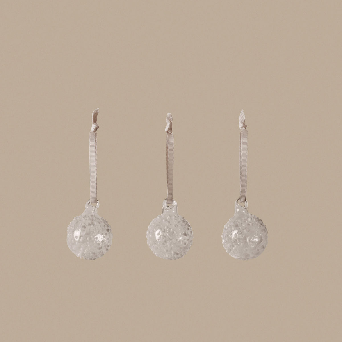 Ferm Living Flurry Baubles S - Set of 3 in Picante Glass