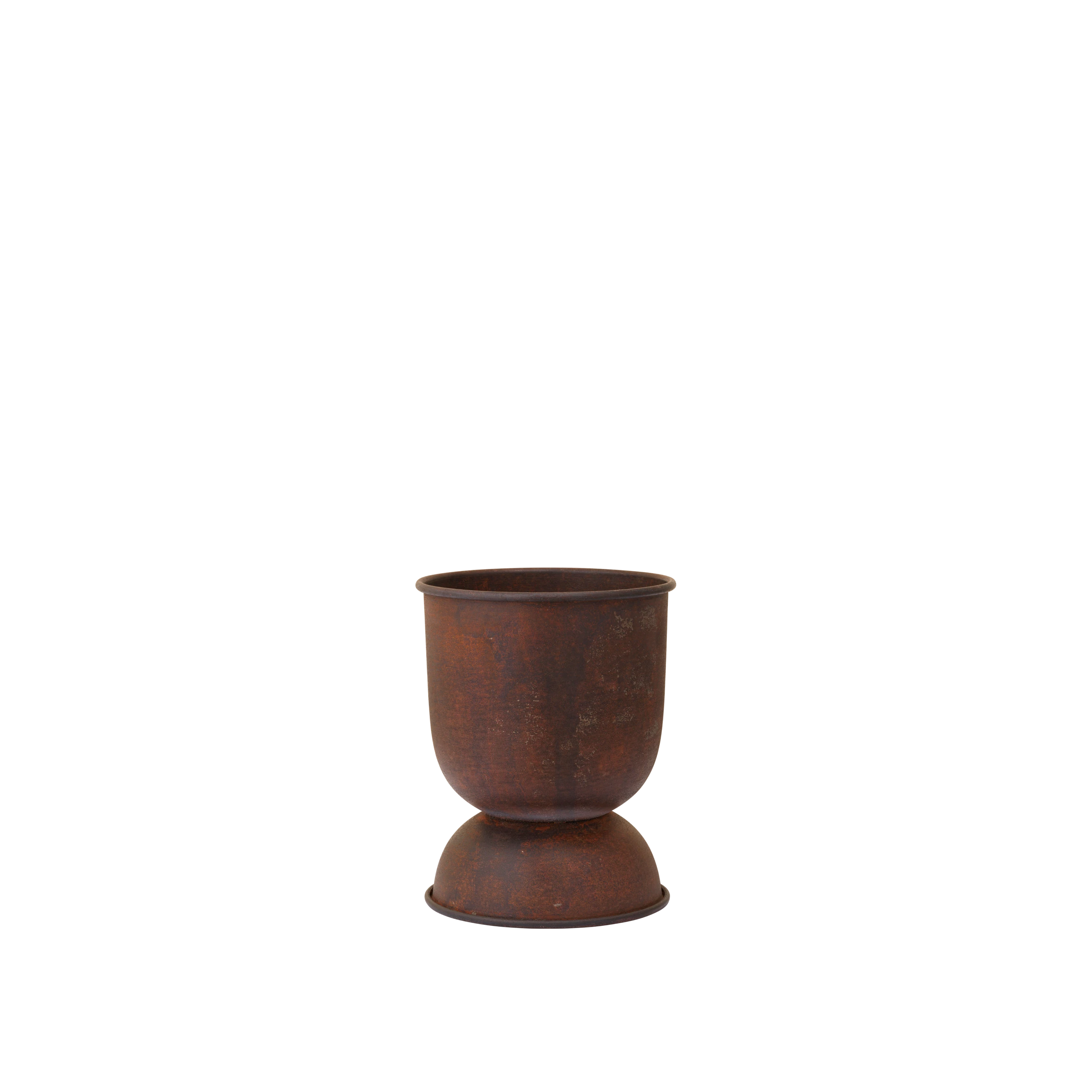Ferm Living Hourglass Plant Pot Extra Small in Rust - Lifestory