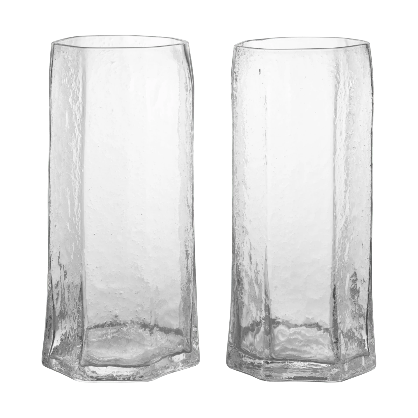 Ferm Living Kiru Tall Glasses Set of 2 in Clear - Lifestory