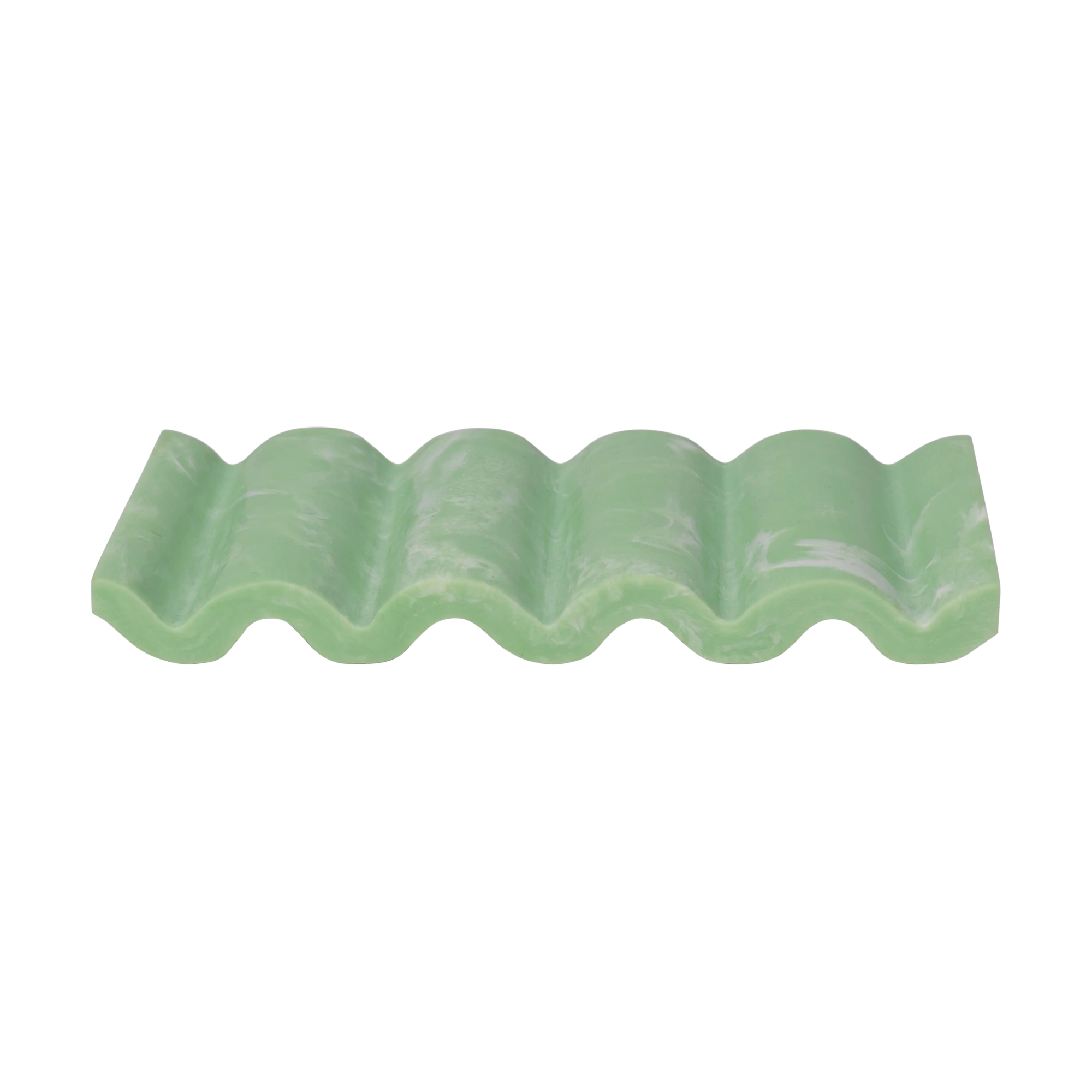 Ferm Living 'Mist' Soap Dish in Marbled Resin - Lifestory
