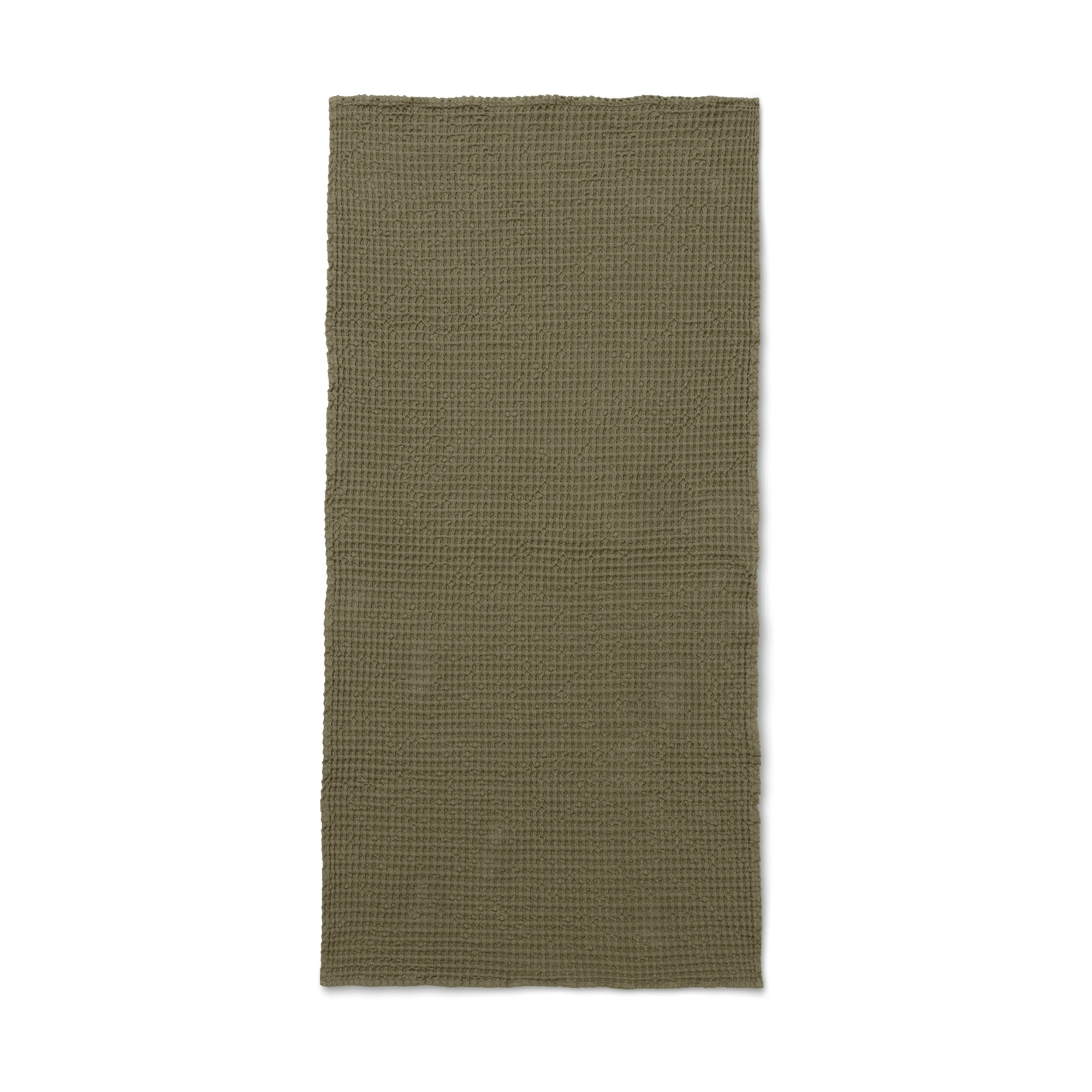 Ferm Living Organic Cotton Bath Towel in Olive - Lifestory
