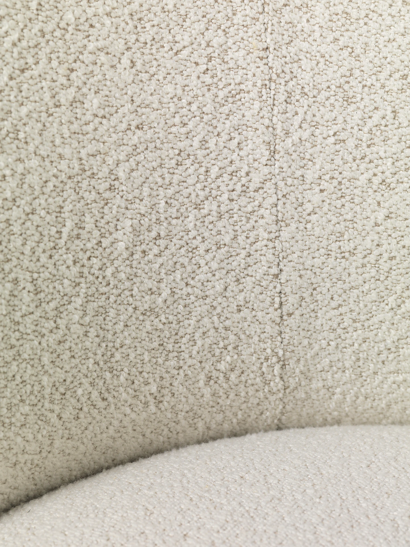 Ferm Living Rico Divan - Off White Soft Boucle fabric swatch