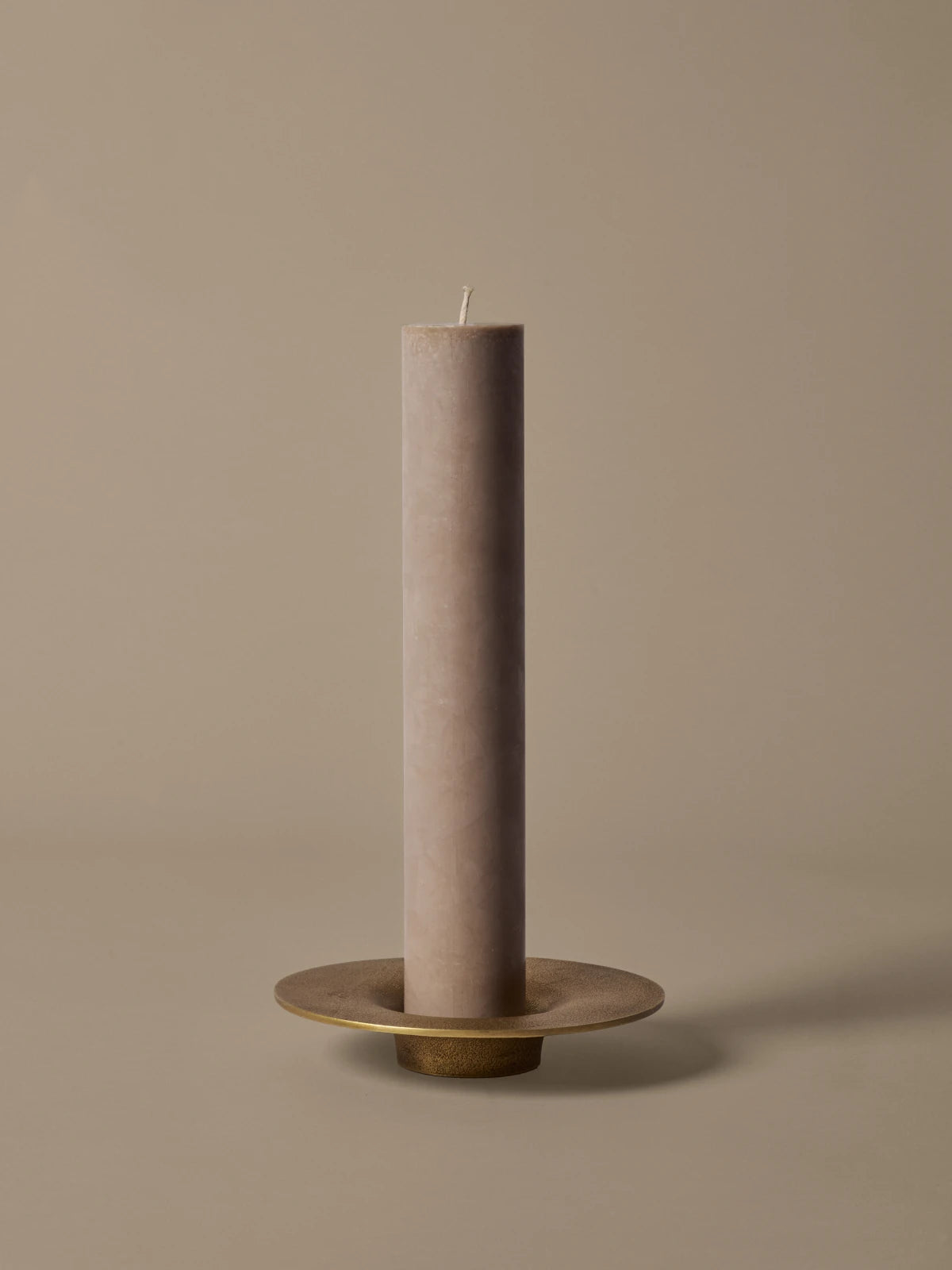Ferm Living Soothe Block Candle Holder - Brass Finish | Lifestory