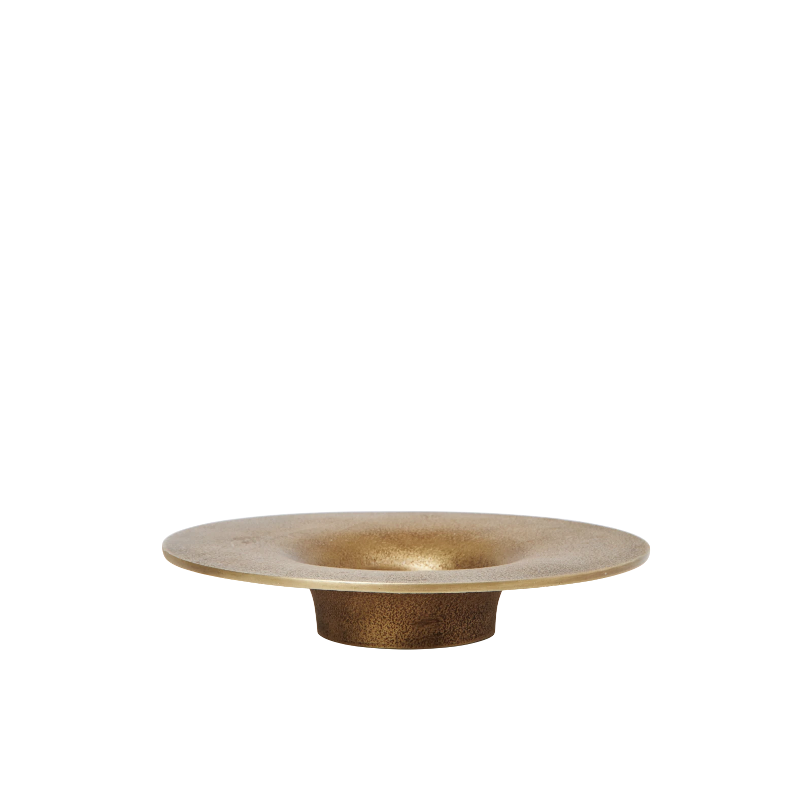 Ferm Living Soothe Block Candle Holder - Brass Finish | Lifestory