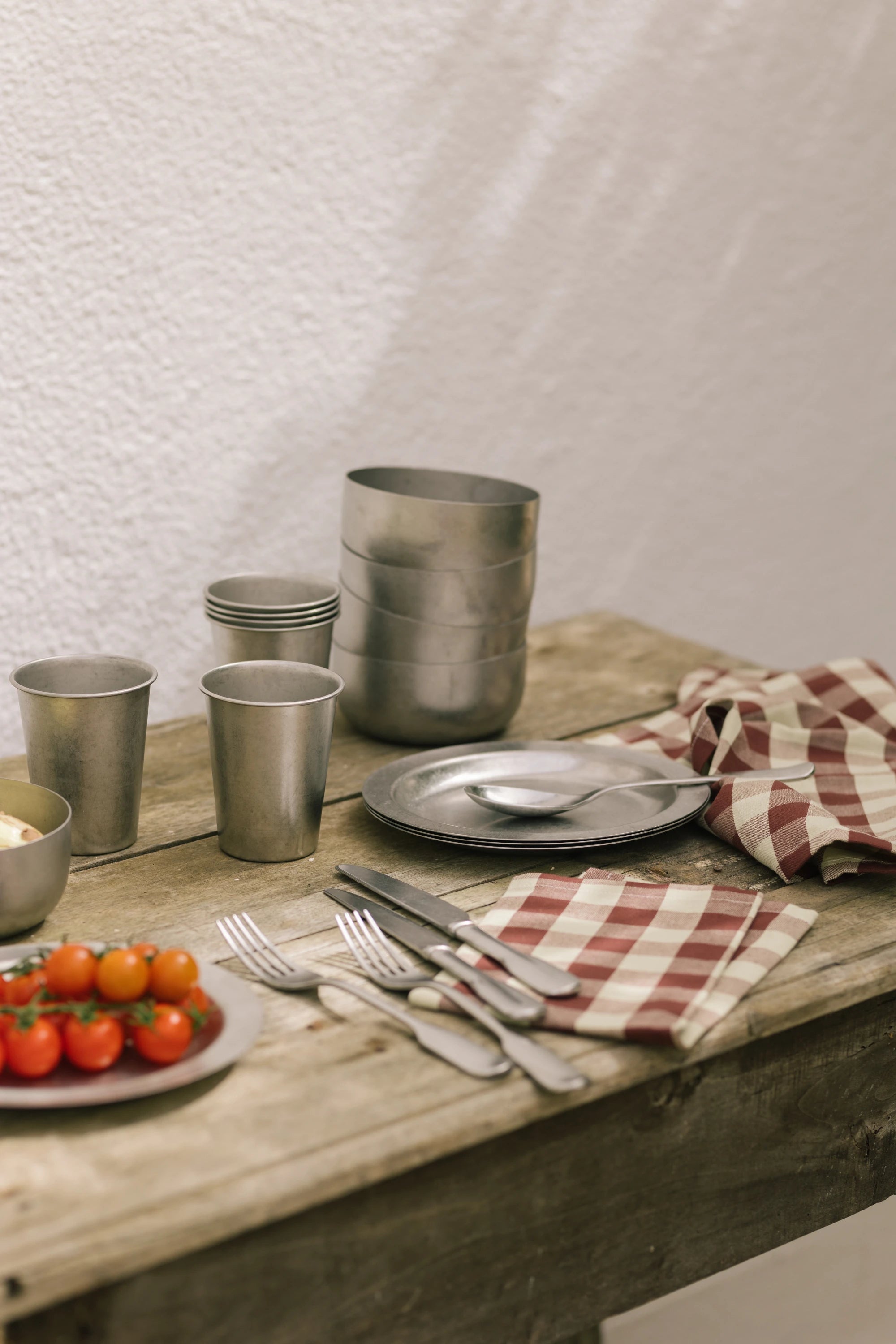 Ferm Living Tumbled Cup in Stainless Steel