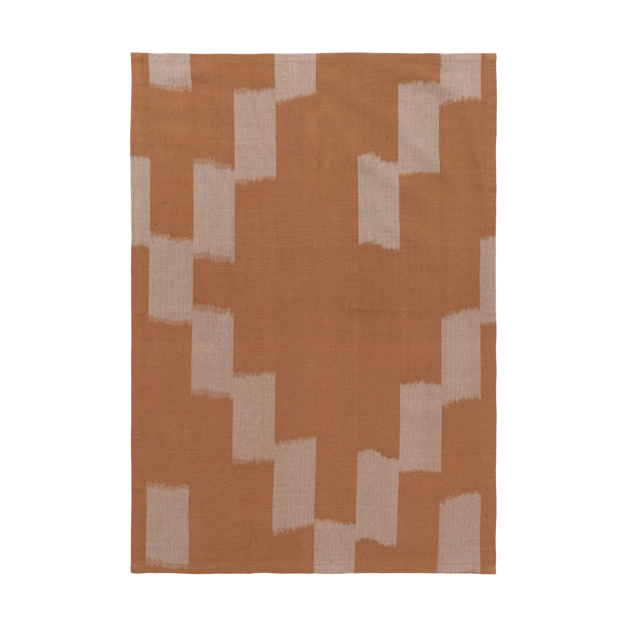 Ferm Living Cotton 'Ikat' Tea Towel in Various Colours - Lifestory
