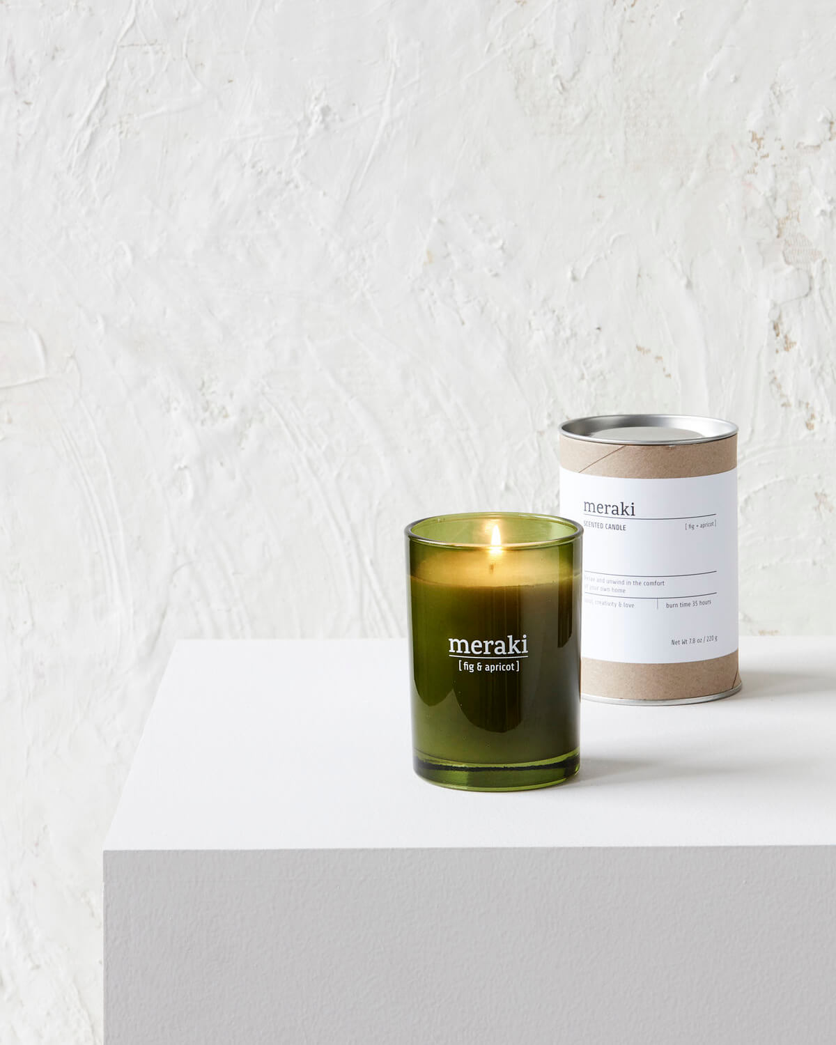 Large Candle | Fig & Apricot | 35 Hour Burn Time | by Meraki - Lifestory