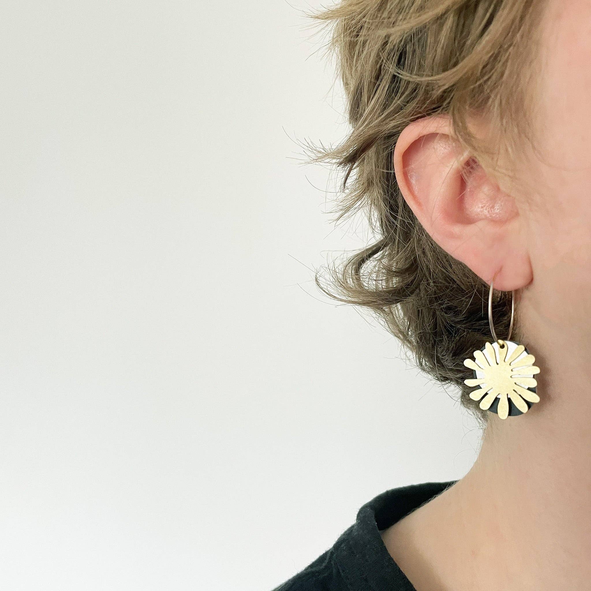 Flotsam Earrings on a model by Tom Pigeon | Lifestory
