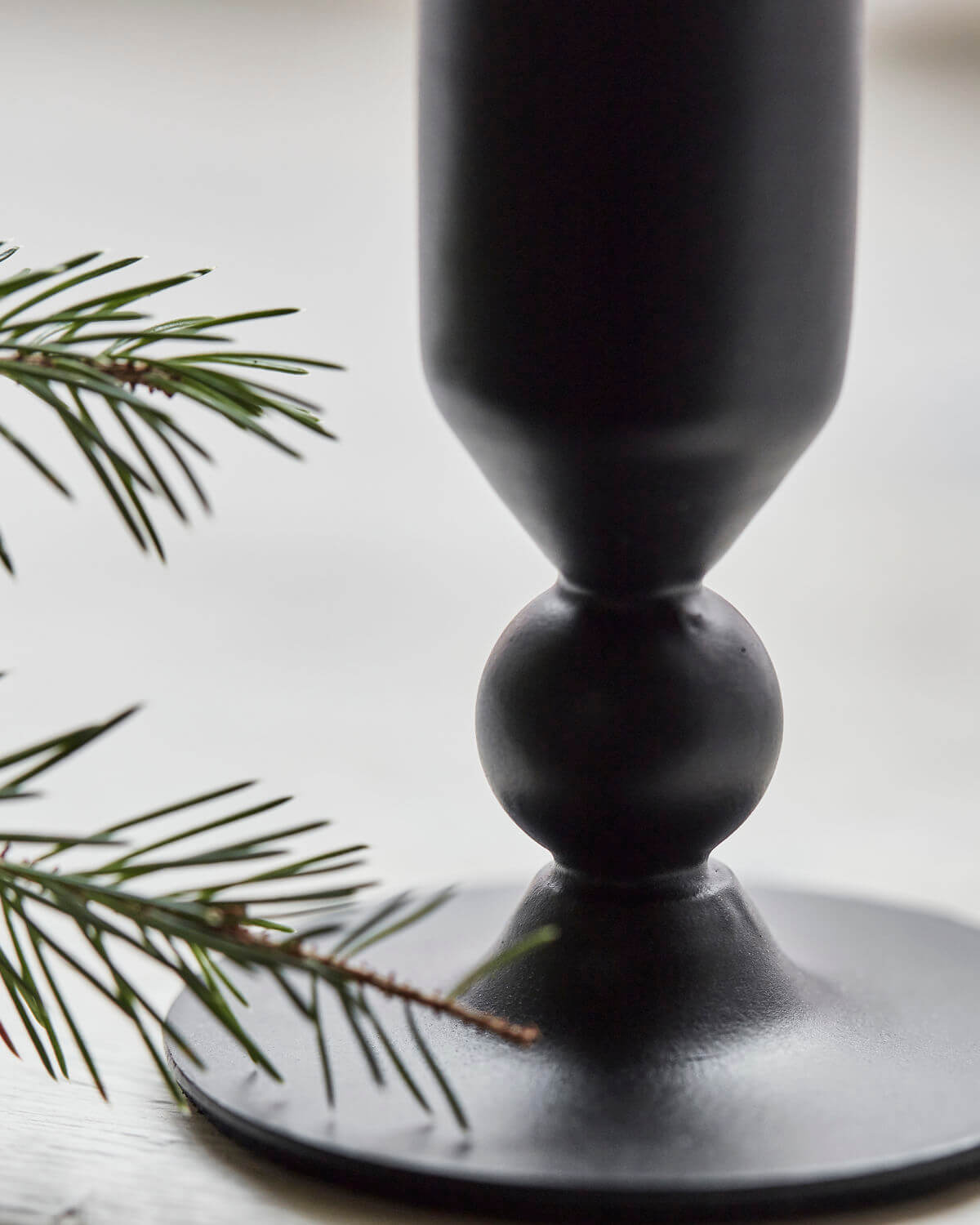 Folk Candle Holder | 7cm | Black | by House Doctor - Lifestory