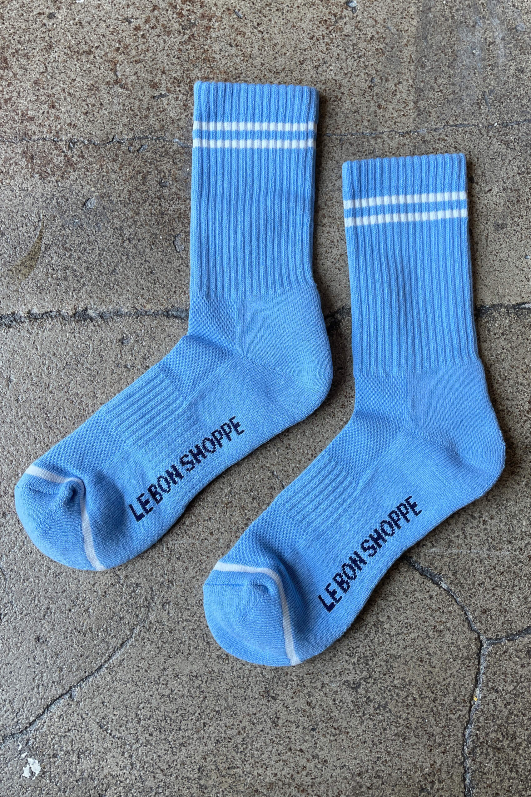 Boyfriend Socks | French Blue | by Le Bon Shoppe - Lifestory