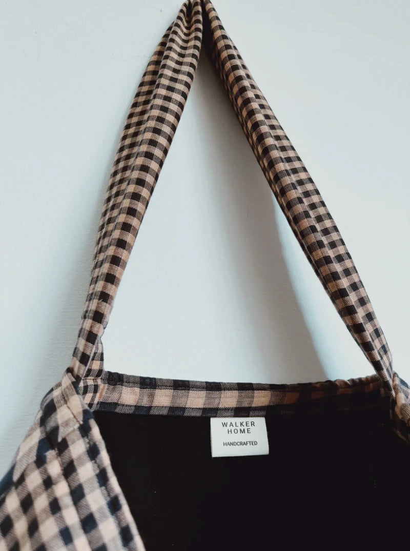 Walker Home Gingham Cotton Shopper Bag - Lifestory