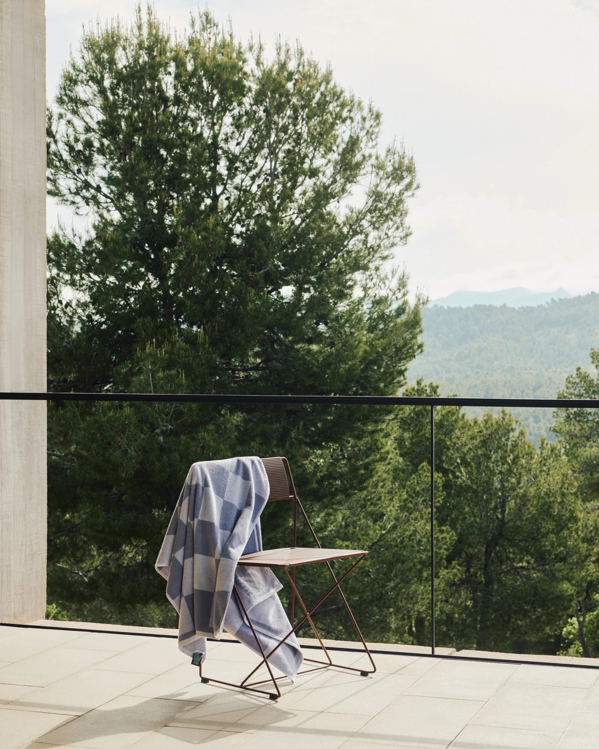 HAY Organic Cotton Check Bath Towel - Lifestory