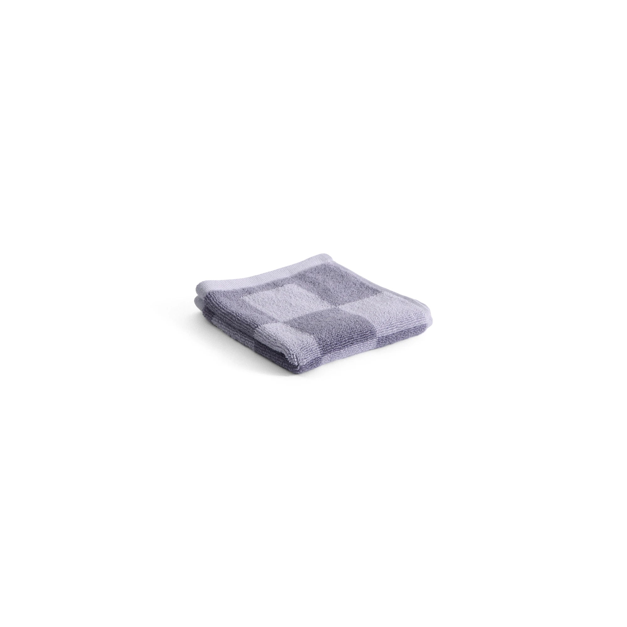 HAY Organic Cotton Check Wash Cloth in lavender