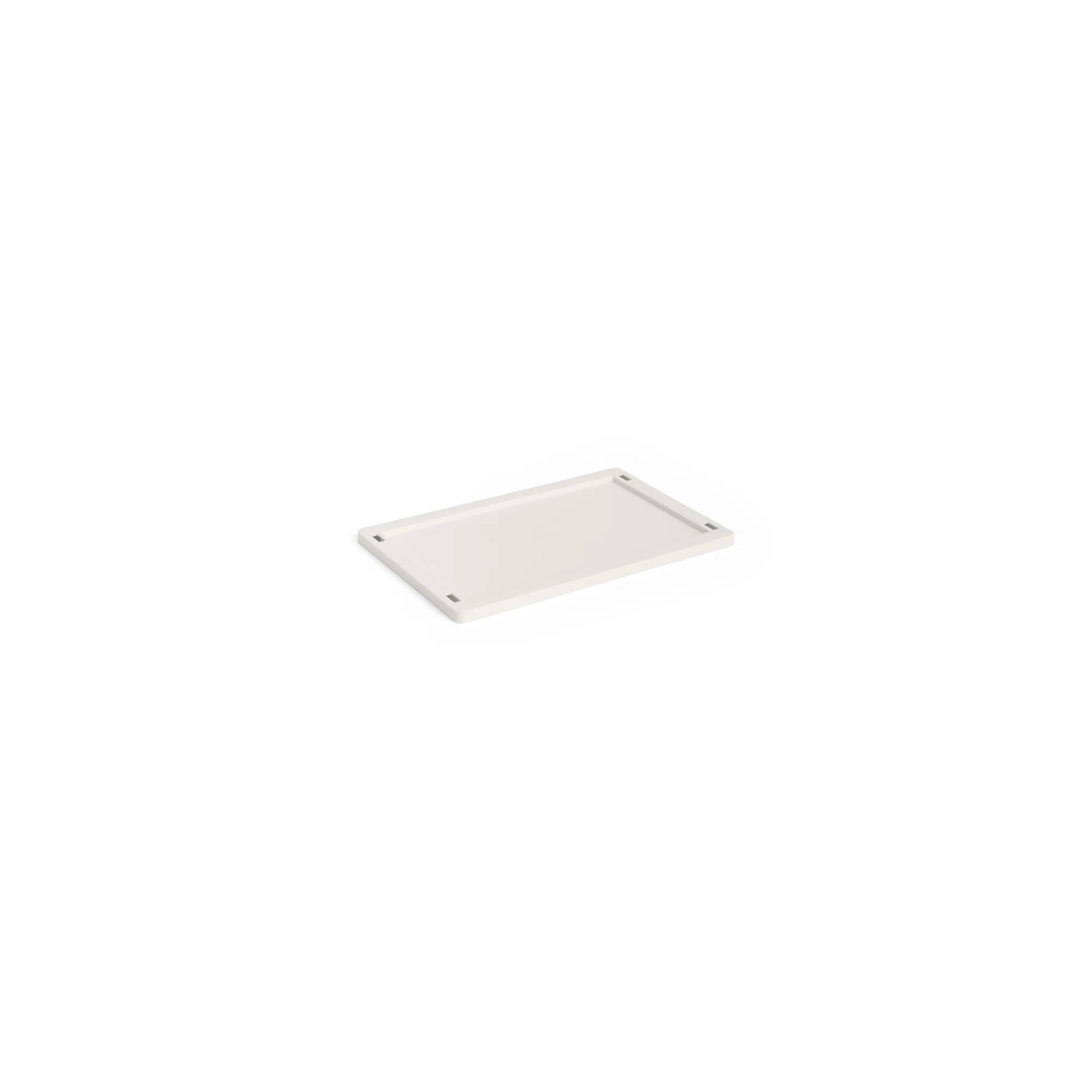 HAY Small Colour Crate Lid | 100% Recycled Plastic in off-white