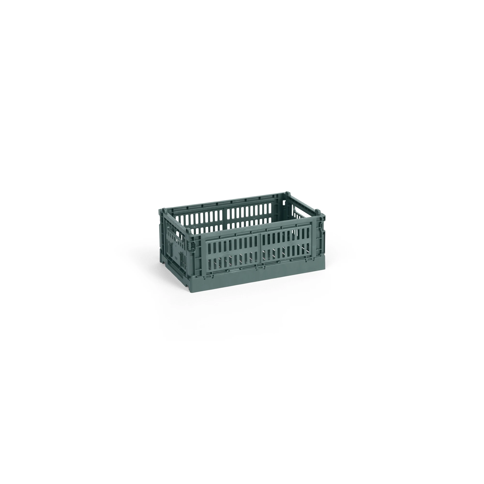 HAY Colour Crate Collapsible Small in Dark Green | Lifestory