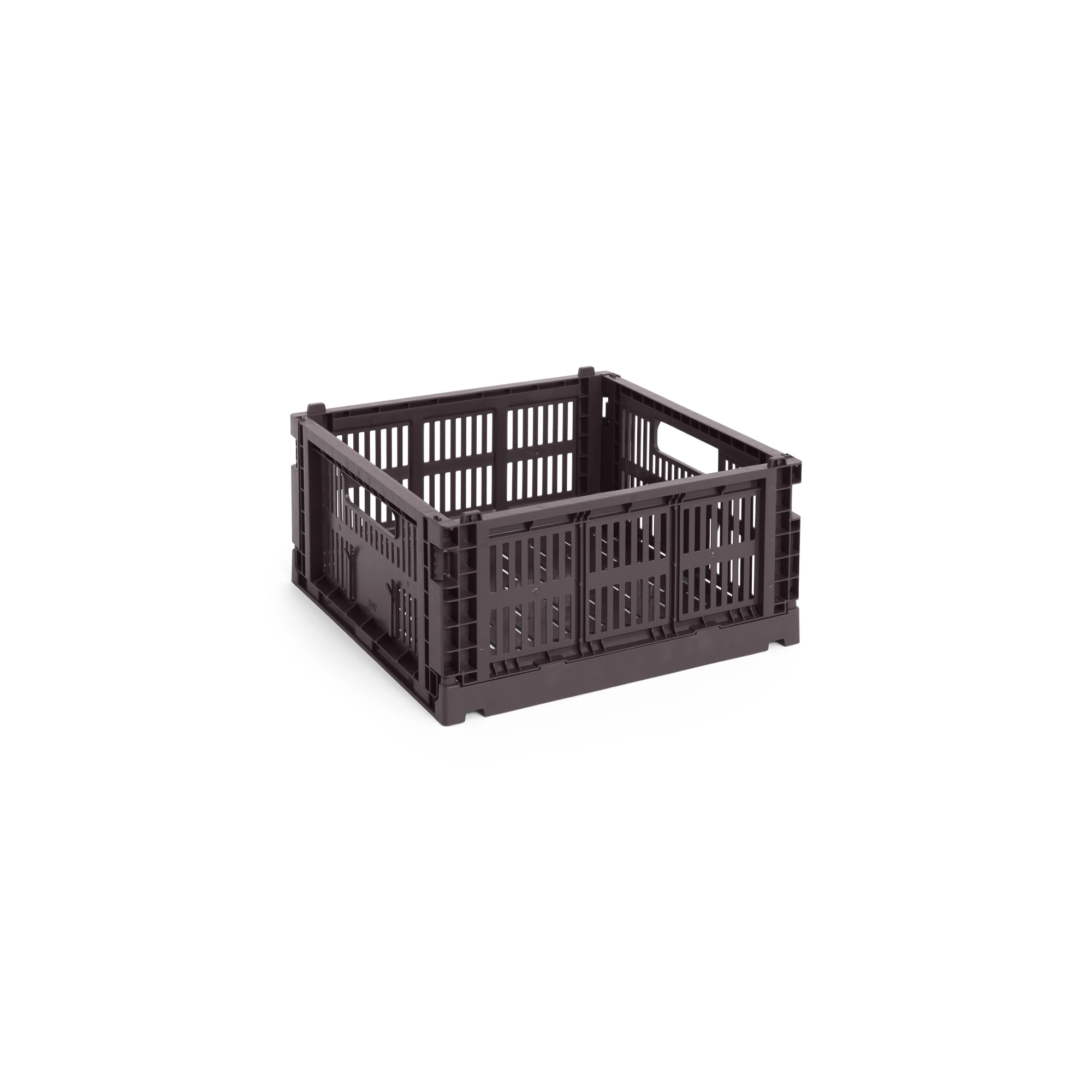 HAY Medium Square Colour Crate - Collapsible in Bordeaux | Lifestory