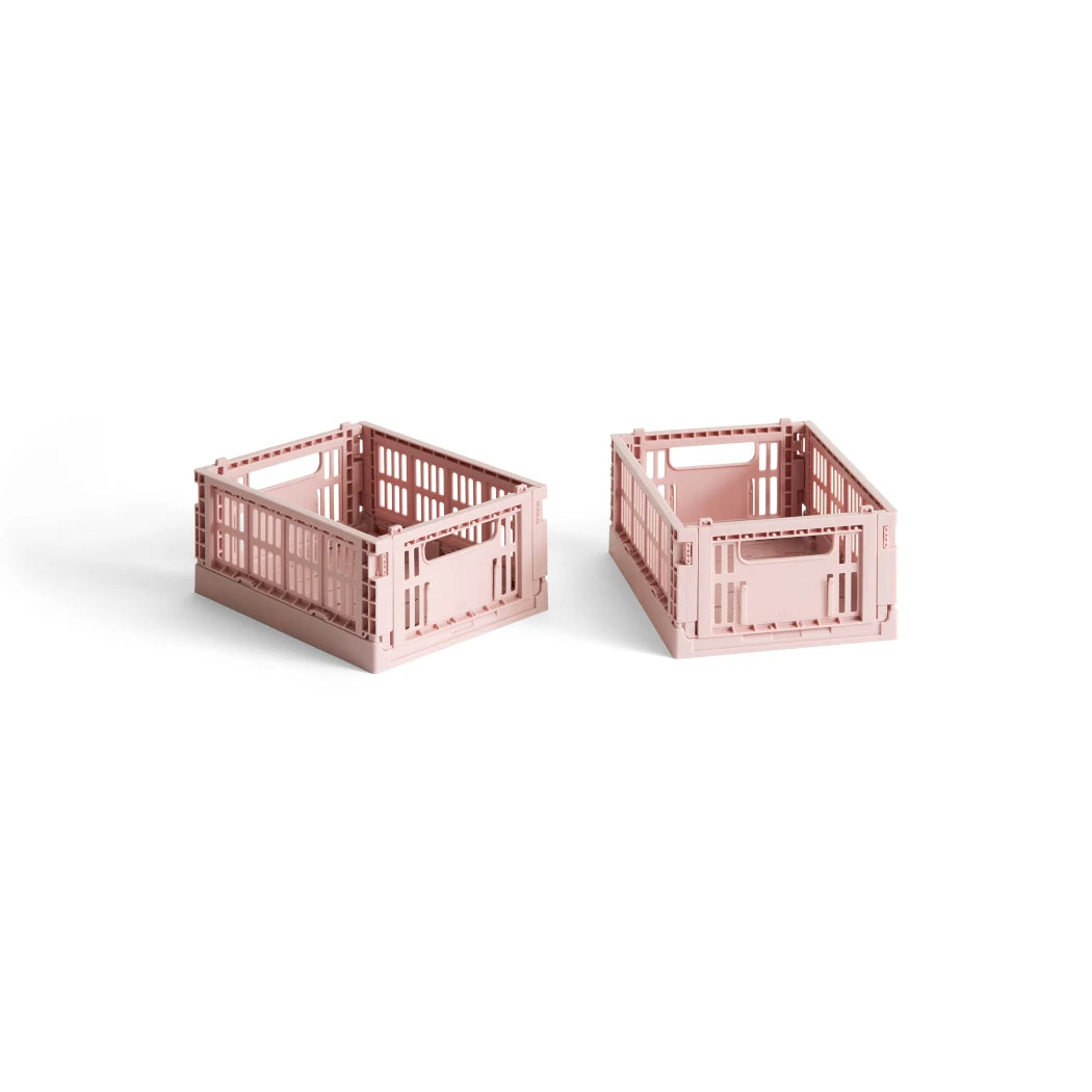 Colour Crate - Collapsible | Mini - Set of 2 | 100% Recycled Plastic | by HAY - Lifestory