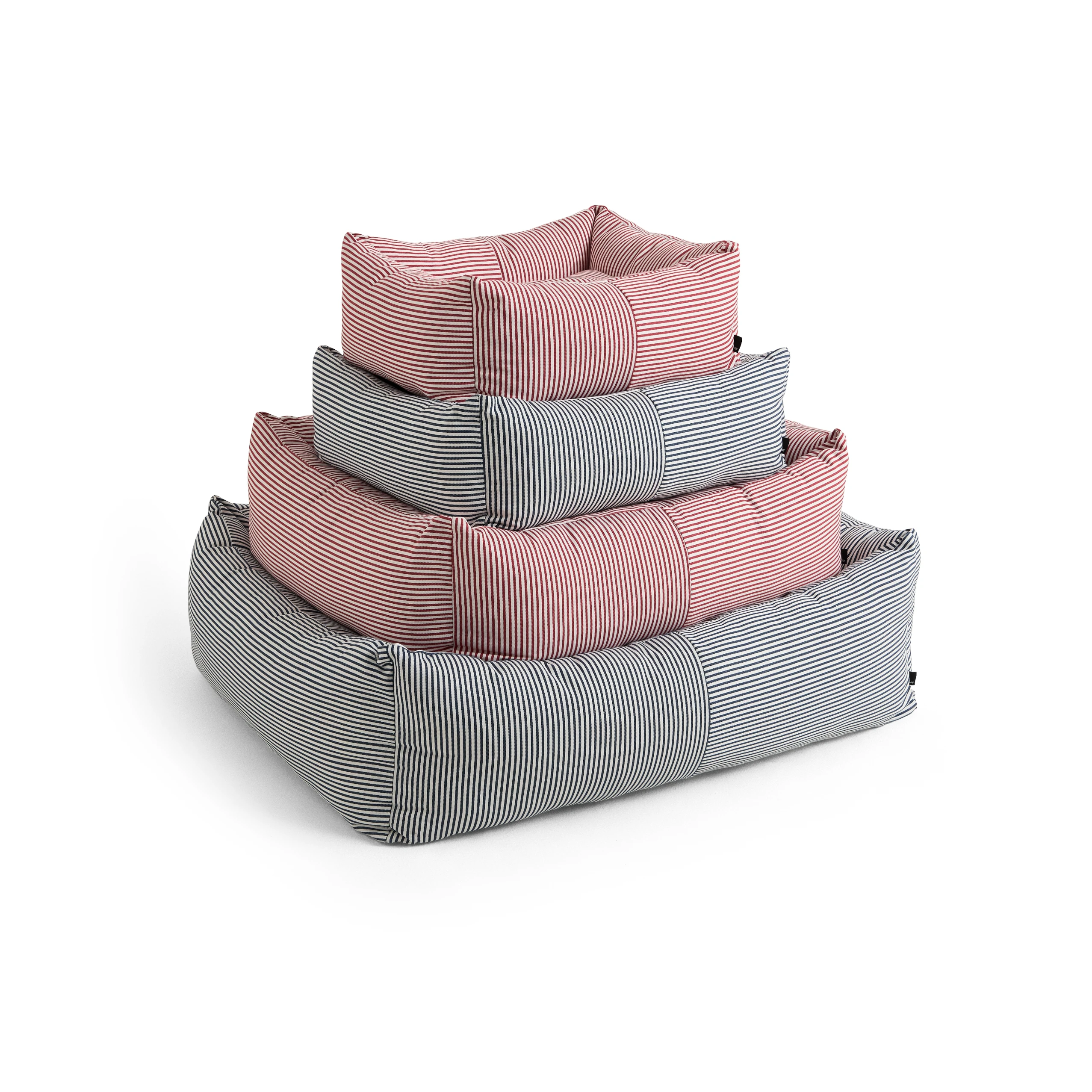 HAY Small Dogs Bed Zip in Blue & White Stripe - Lifestory