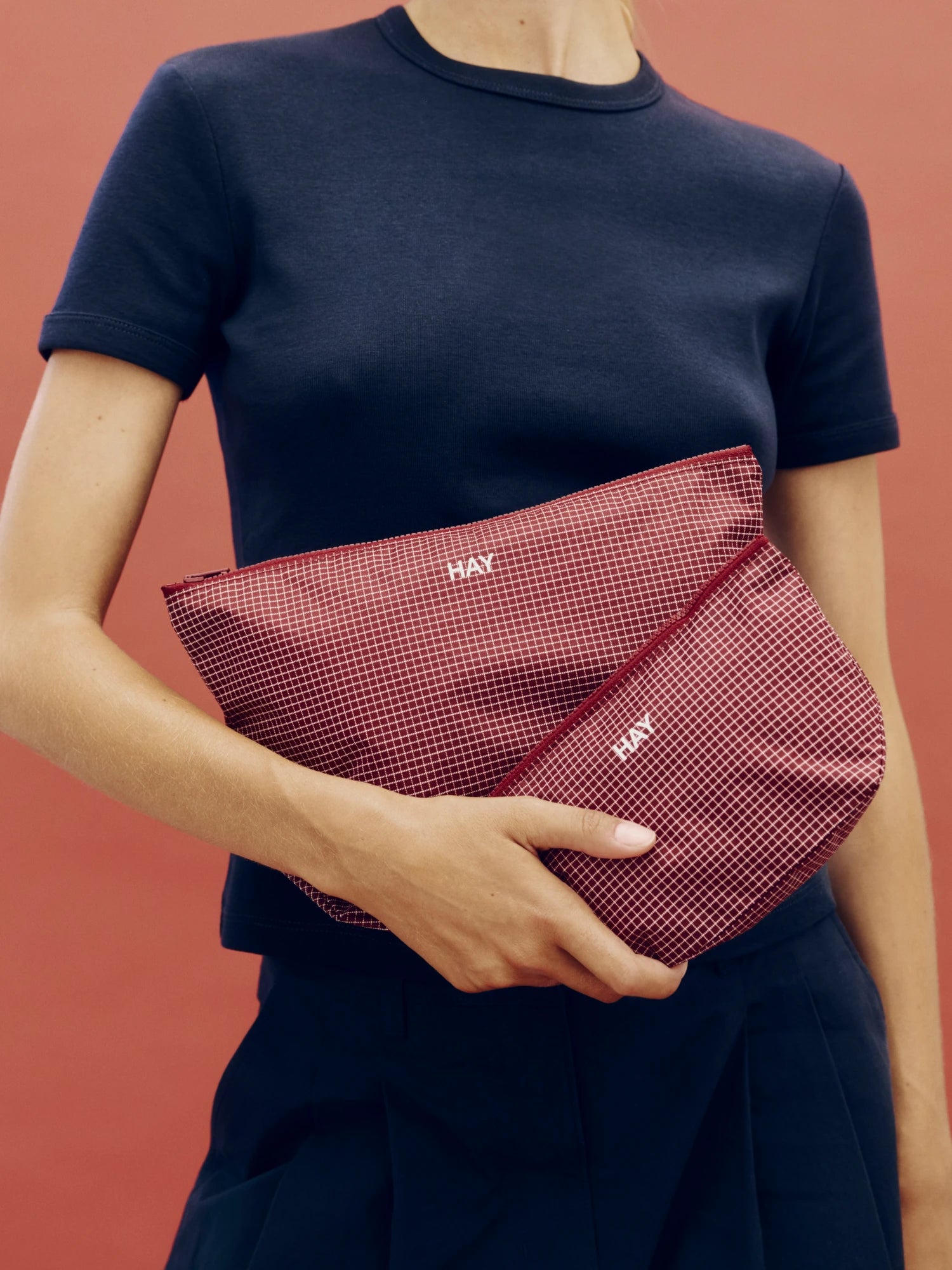 HAY Grid Pouch Small - Water Repellent - Lifestory