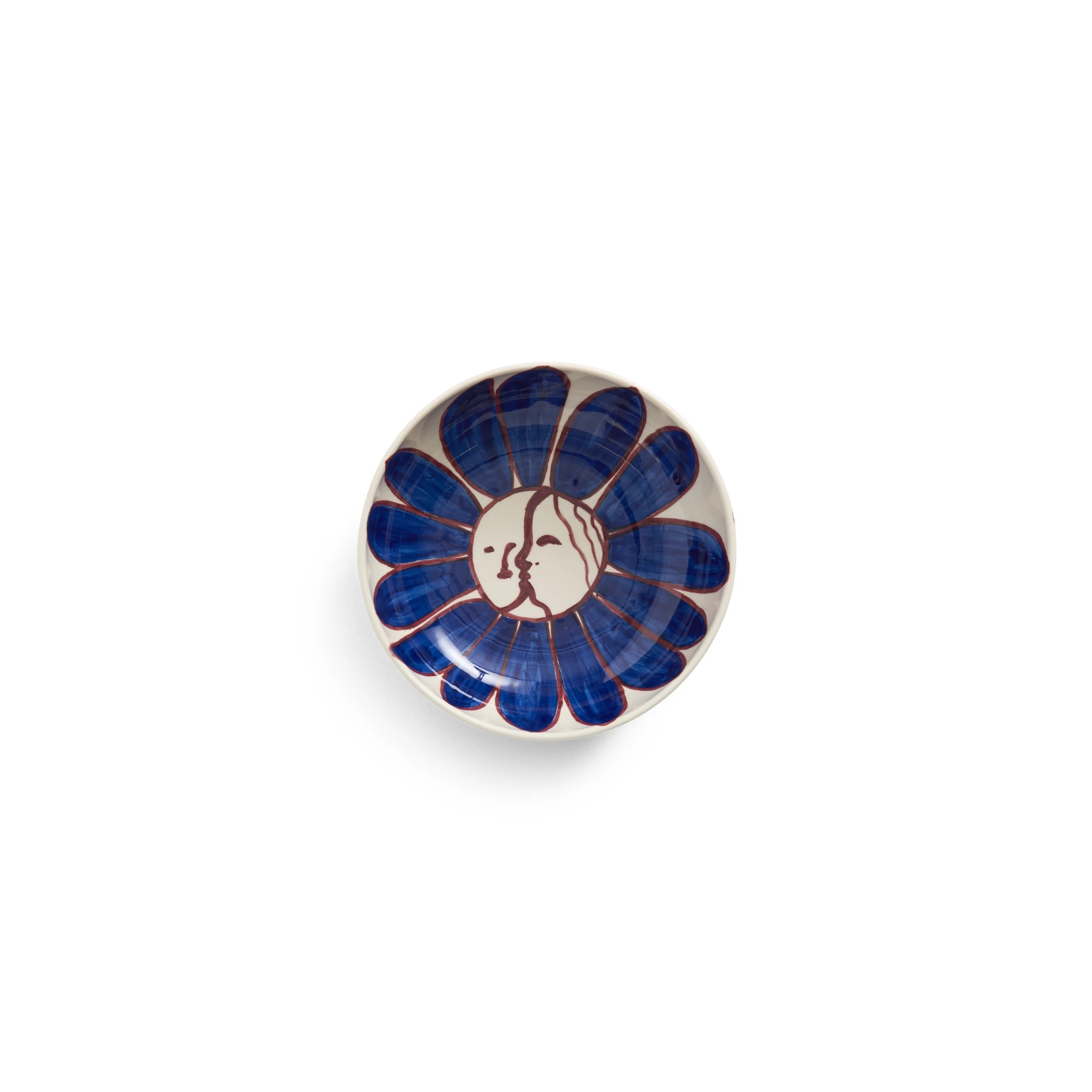 HAY x Emma Kohlmann - La Pittura Ø18cm Bowl in Deep Blue Flower design