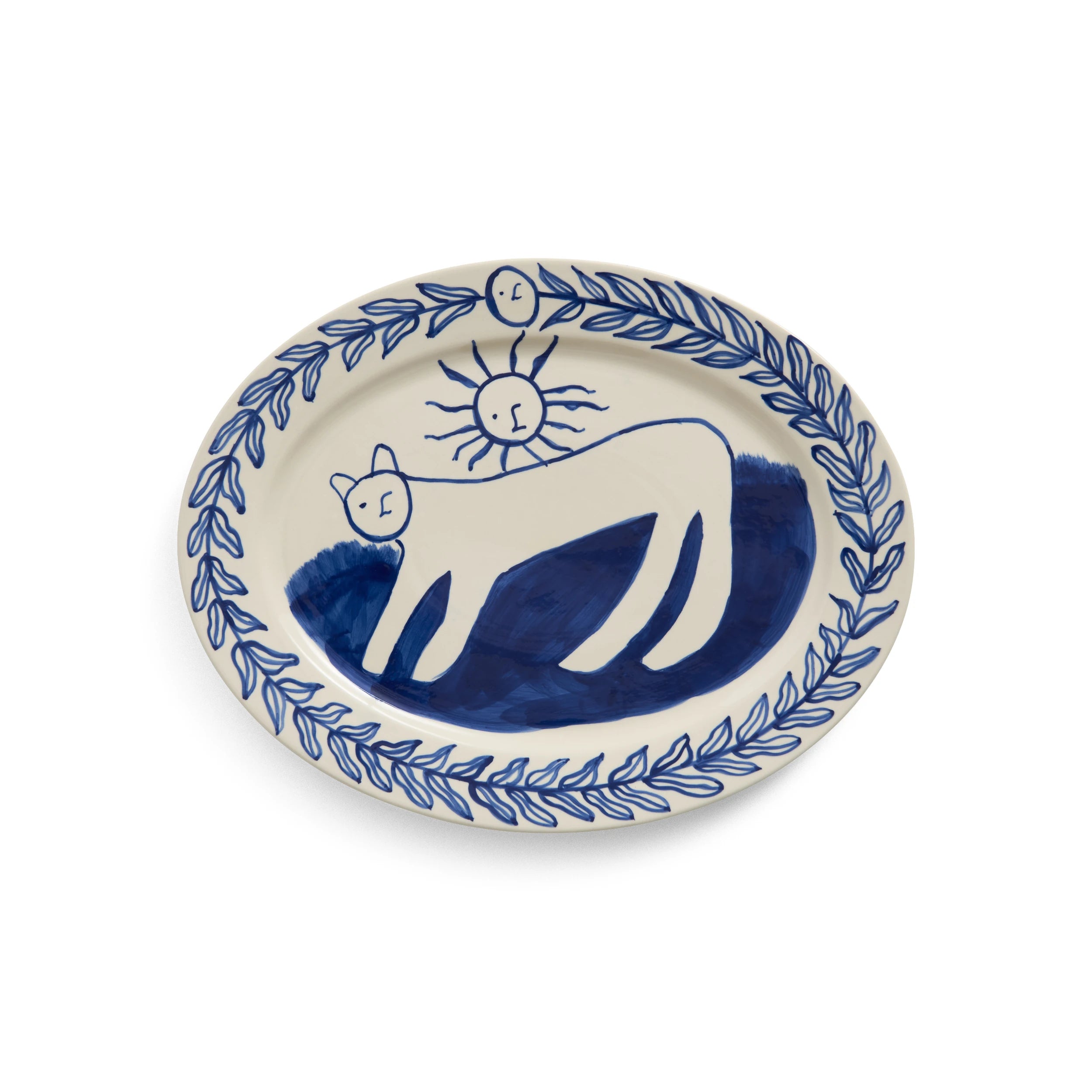 HAY x Emma Kohlmann - La Pittura Ø36.5cm Serving Platter in Charlotte pattern