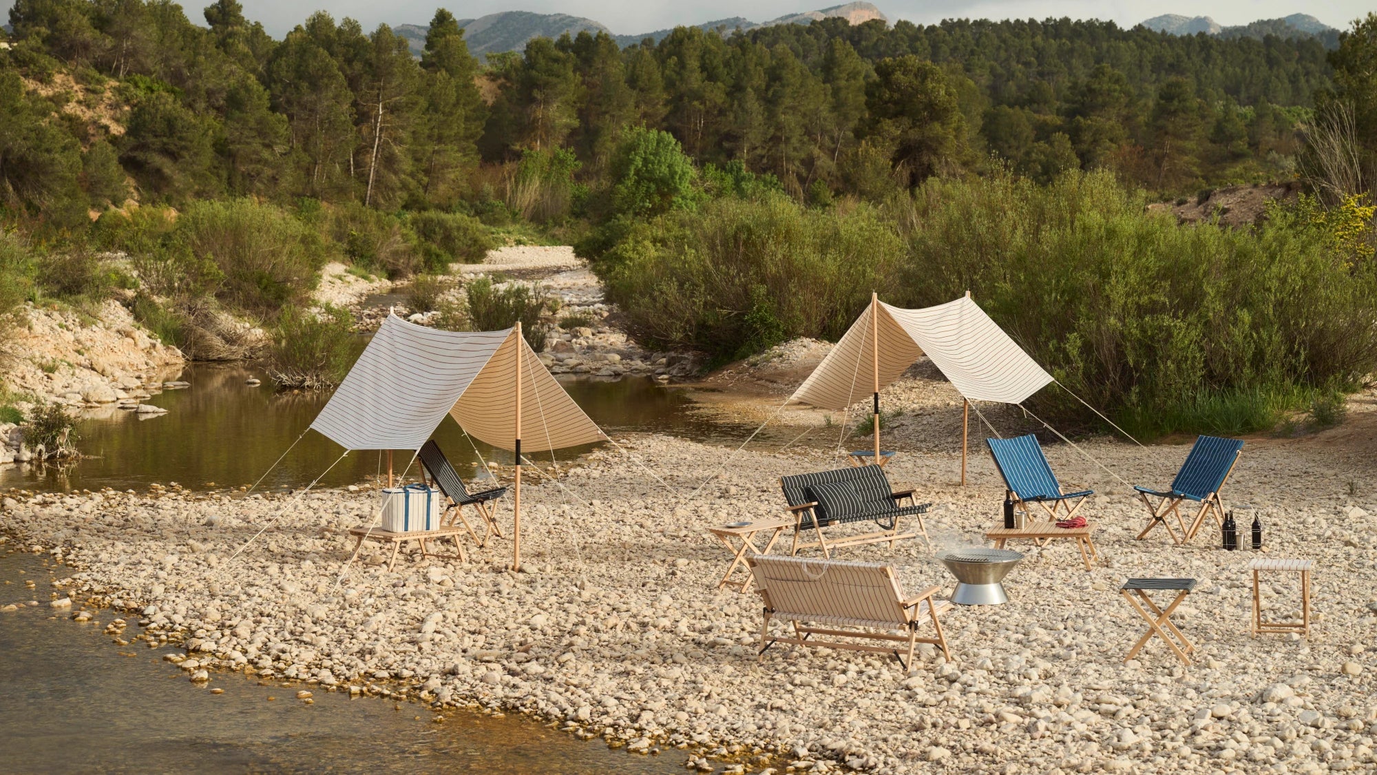 HAY Outdoor Market Hammock in Beech & Recycled Poly - Lifestory