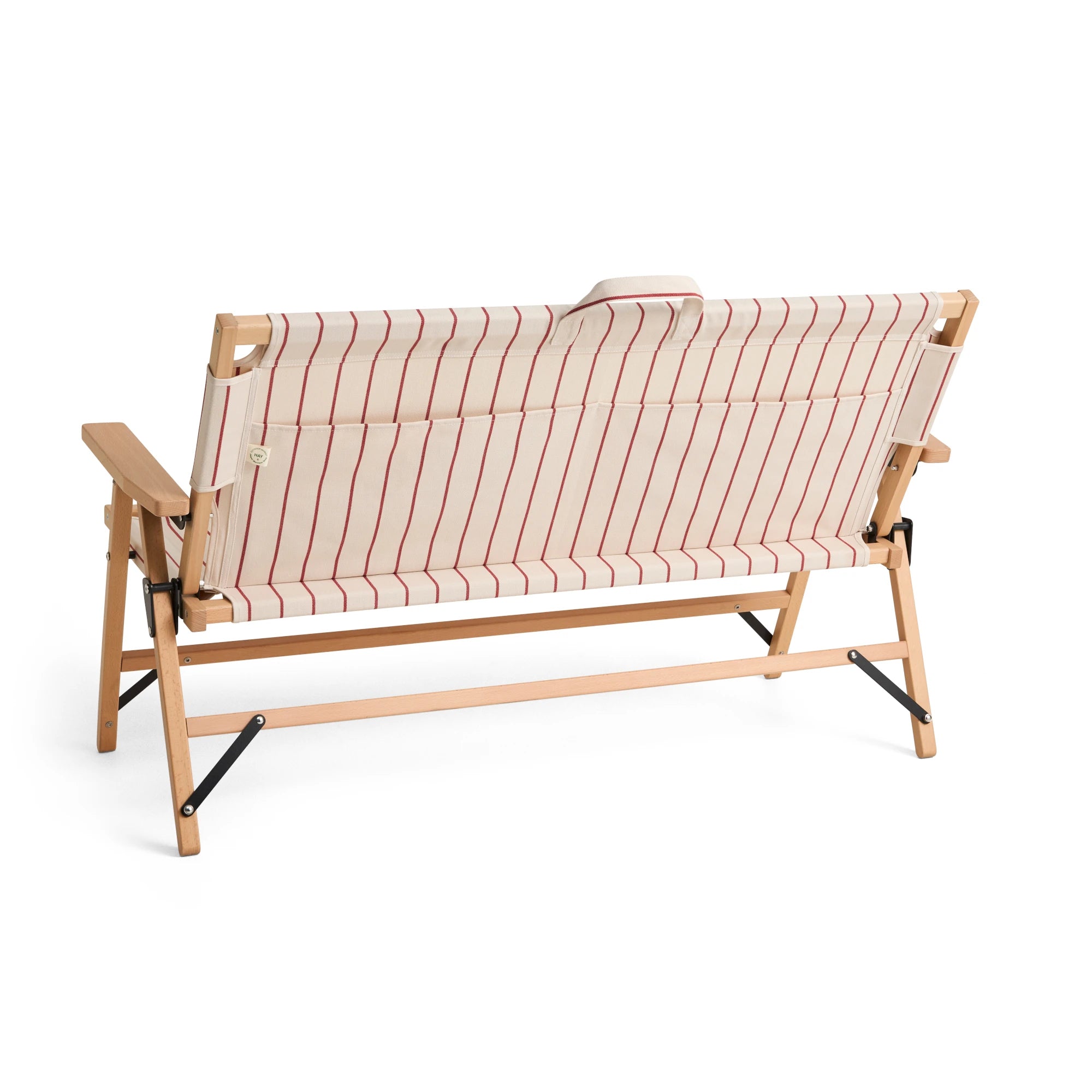 HAY Outdoor Market Folding Sofa in Beech & Recycled Poly - Lifestory