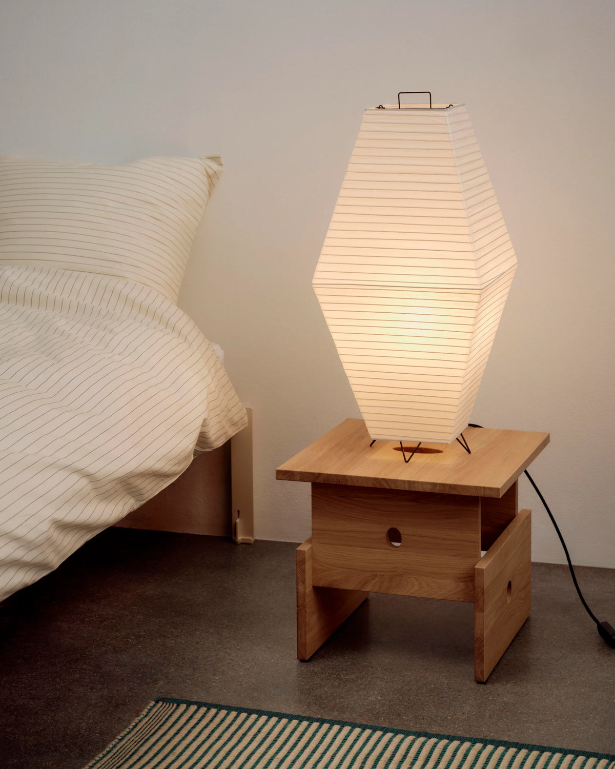 HAY Paper Shade Prism for the floor or table, Classic White