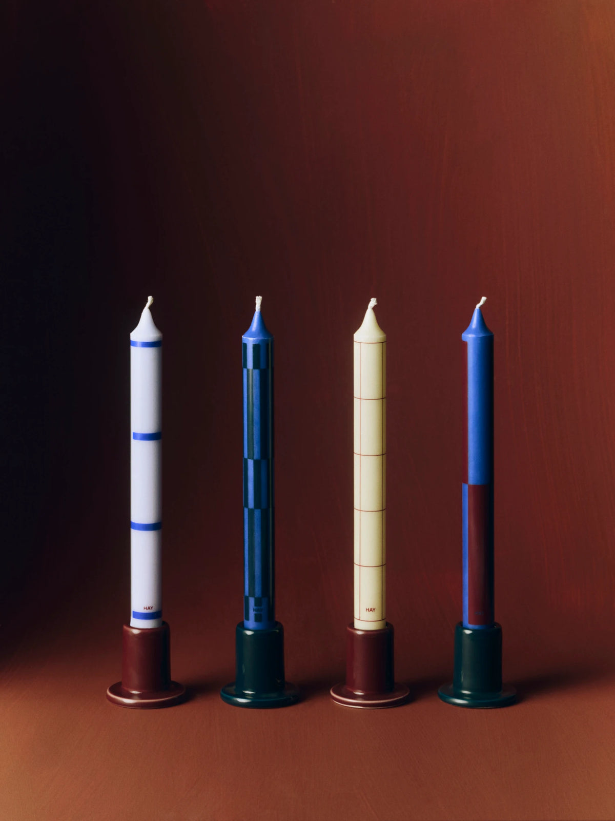 HAY Set of 4 Pattern Candles - Lifestory
