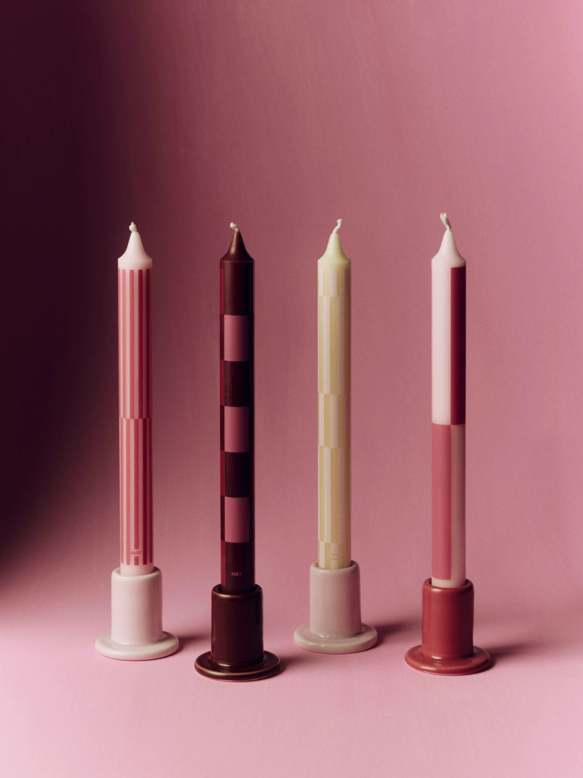 HAY Set of 4 Pattern Candles - Lifestory