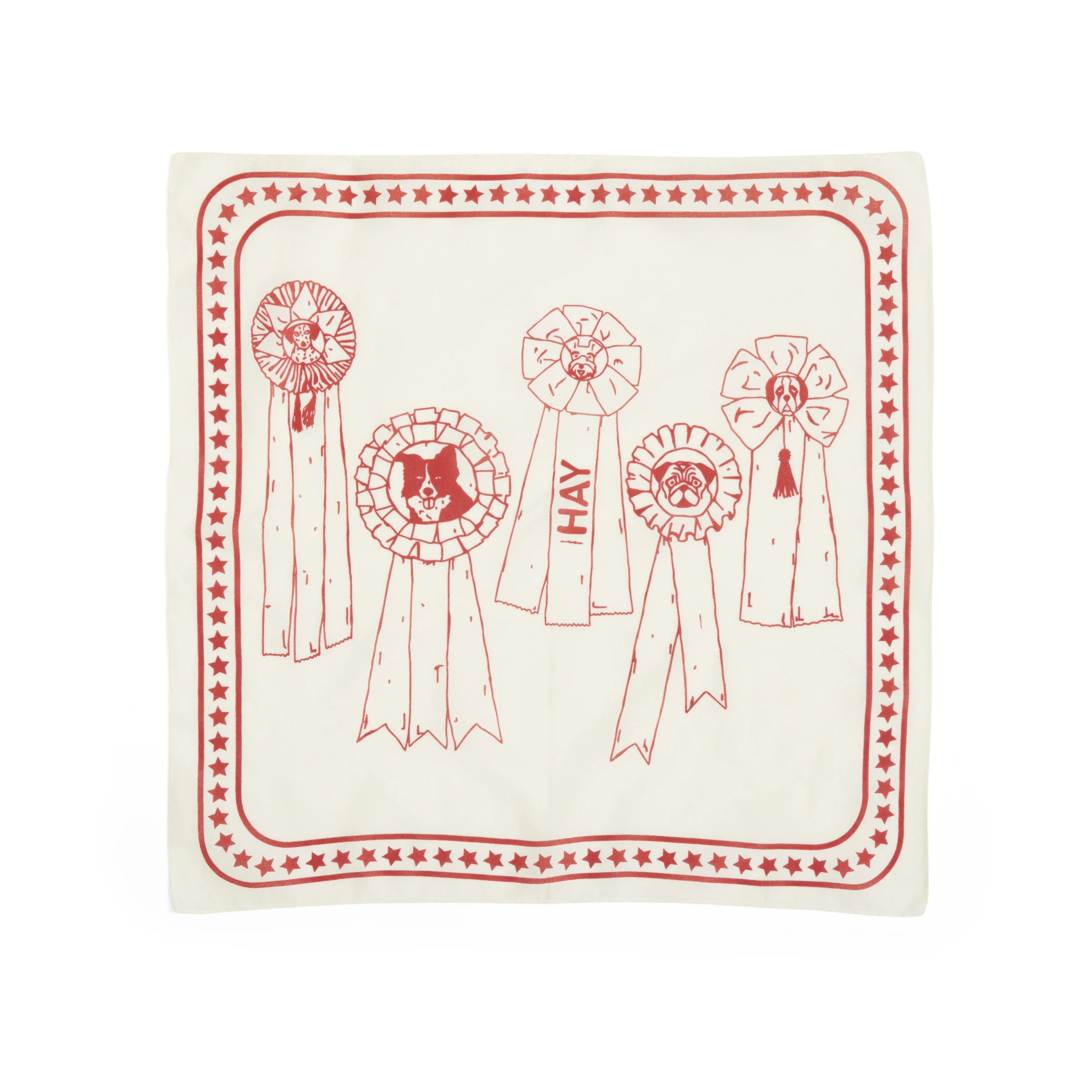 HAY Recycled Cotton Dogs Scarf in Various Colours - Lifestory
