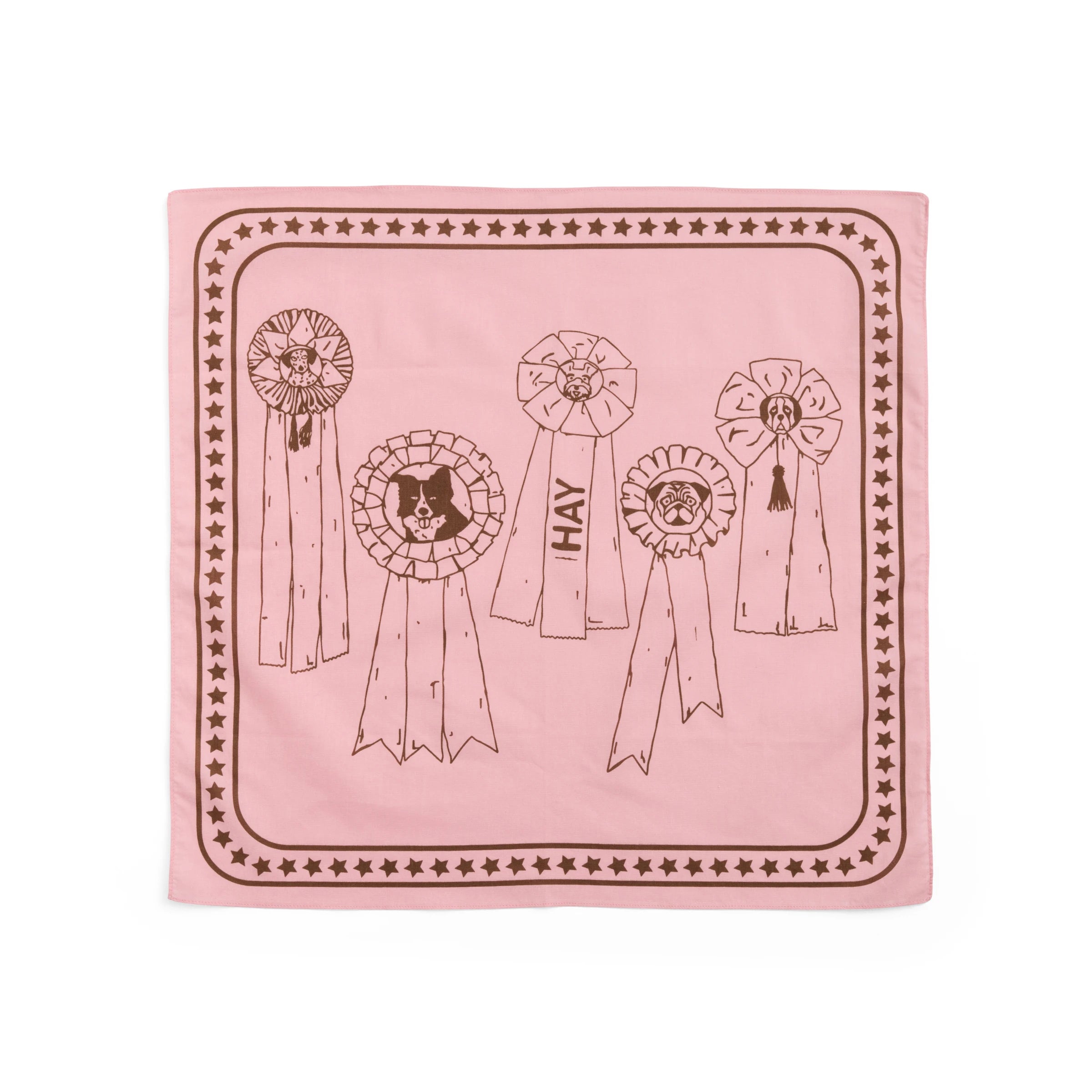HAY Recycled Cotton Dogs Scarf in Various Colours - Lifestory
