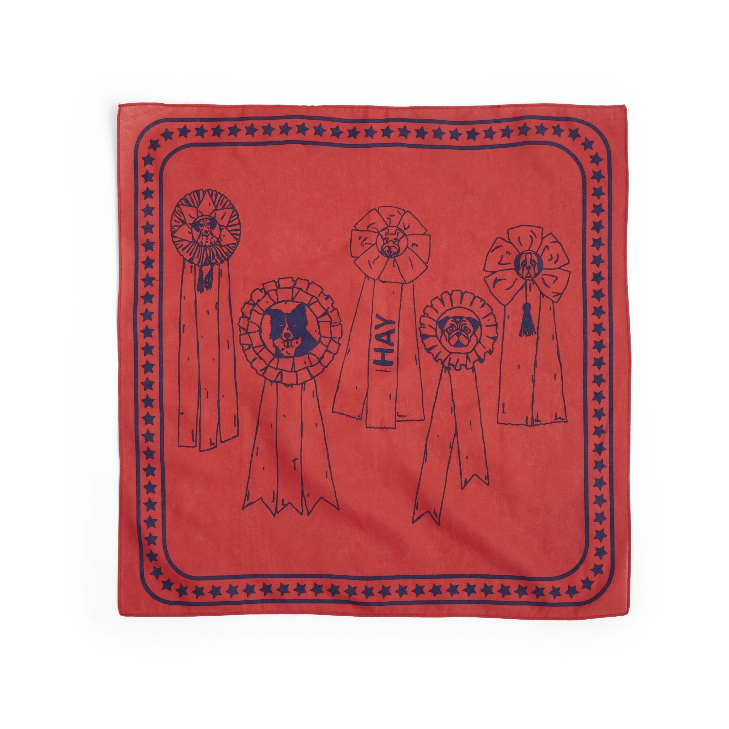 HAY Recycled Cotton Dogs Scarf in Various Colours - Lifestory