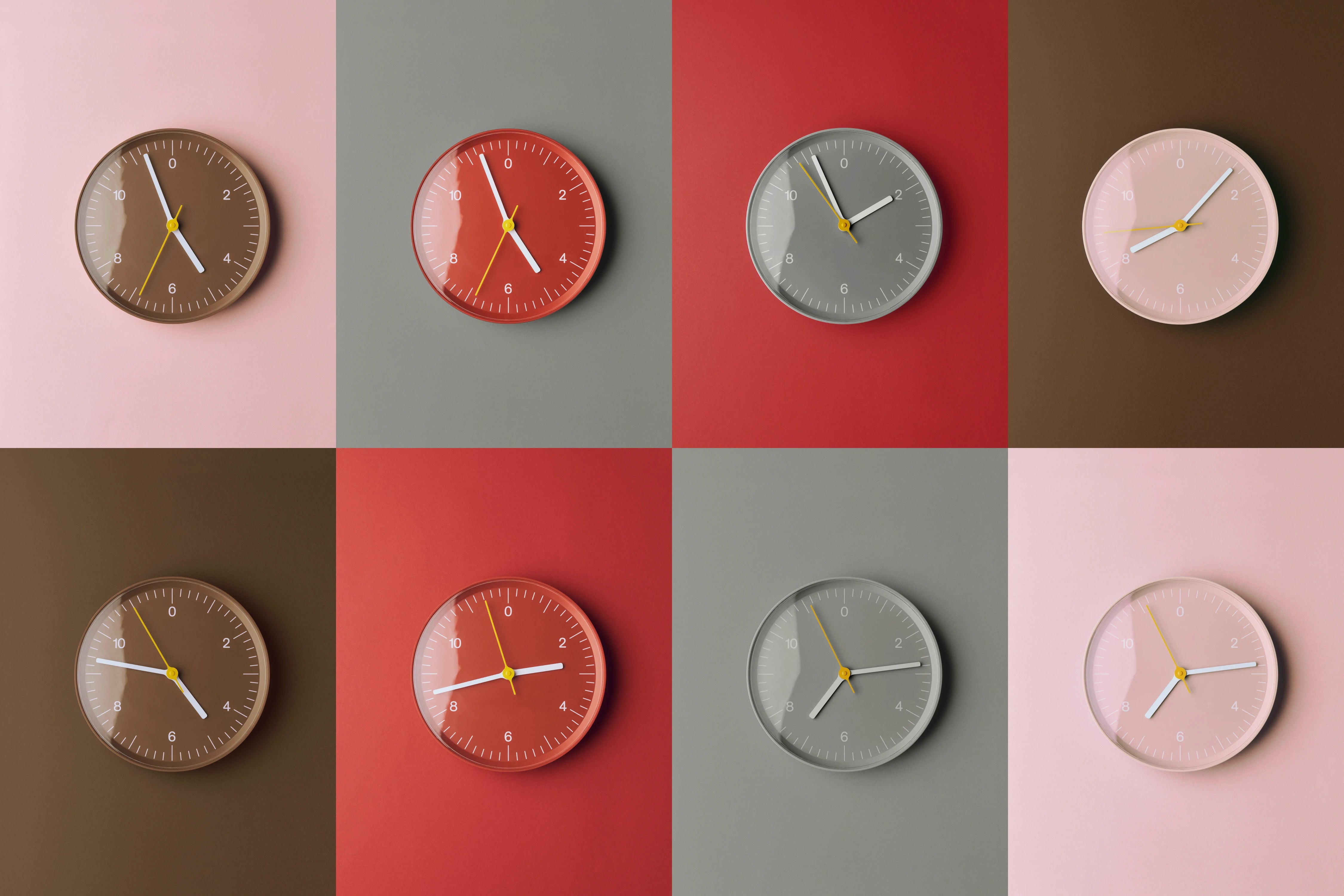 HAY Wall Clock (Recycled Plastic) in Various Colours - Lifestory