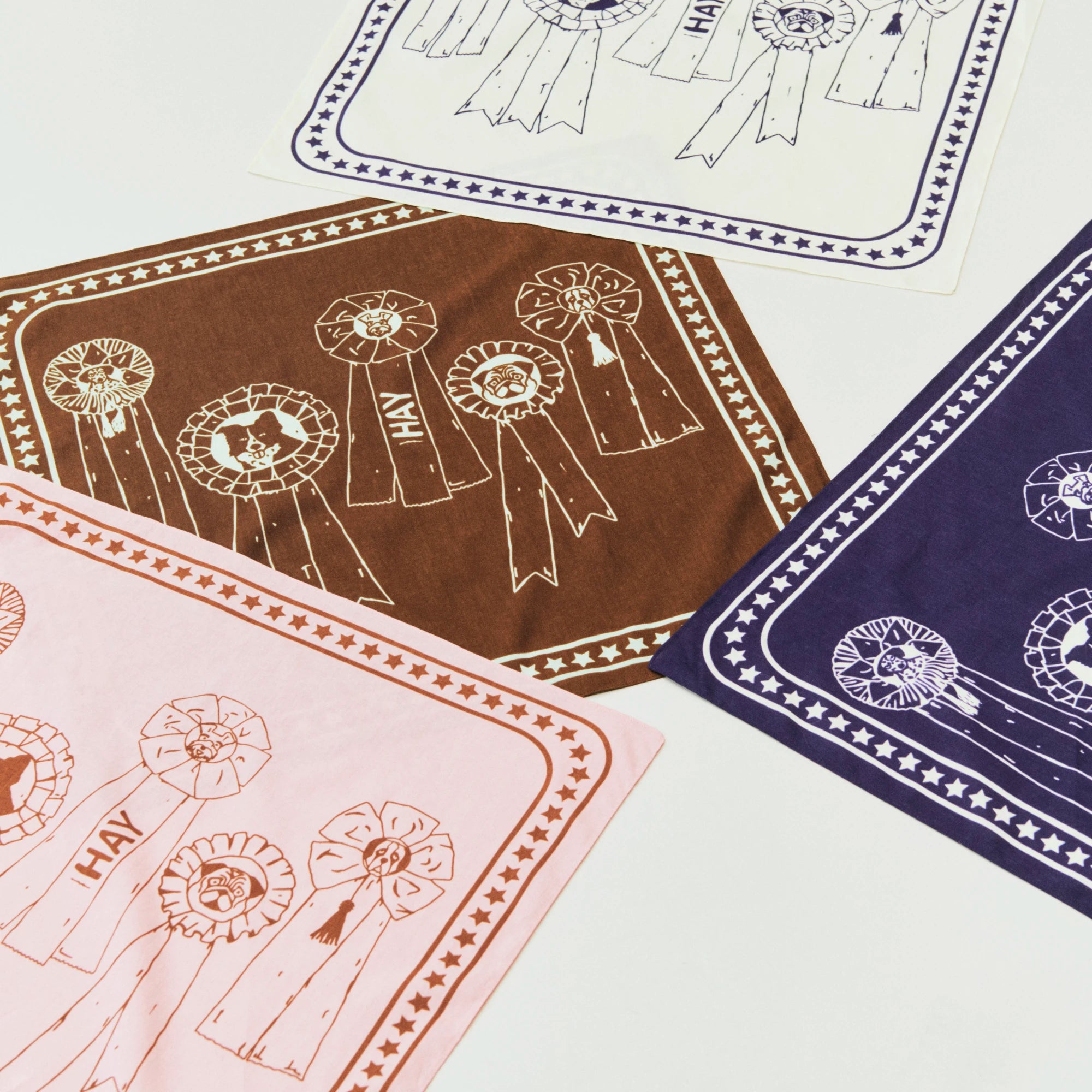 HAY Recycled Cotton Dogs Scarf in Various Colours - Lifestory