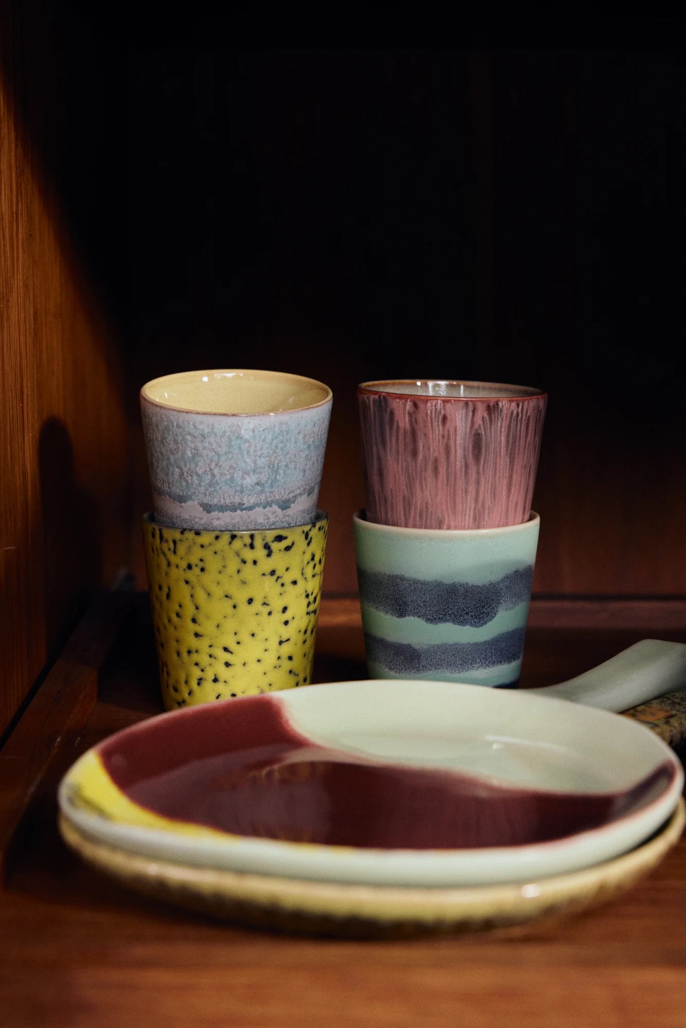 HKLIVING Set of 4 Coffee Mugs - Lifestory