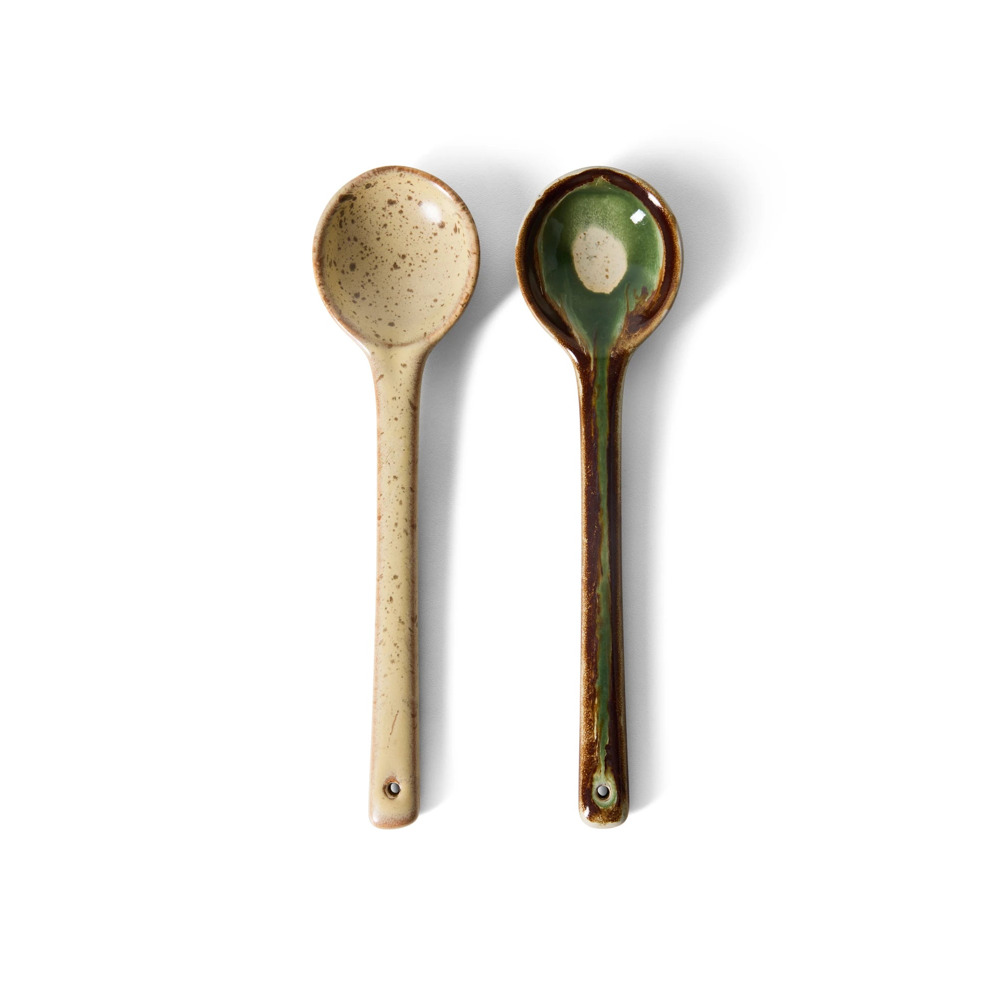 HKLIVING Set of 2 Ceramic Serving Spoons in Various Colourways - Lifestory