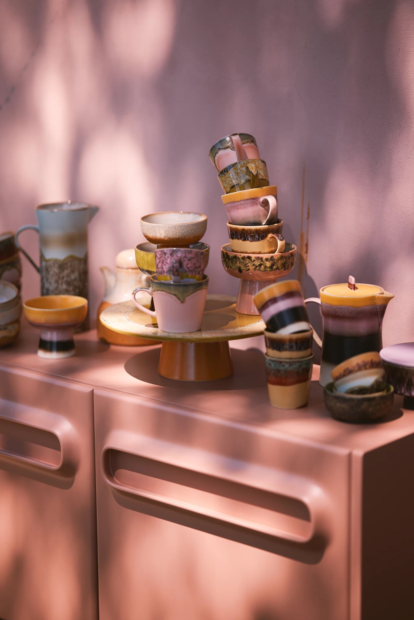 HKLIVING Set of 4 Cappuccino Mugs in 'Verve' or 'Vista' - Lifestory