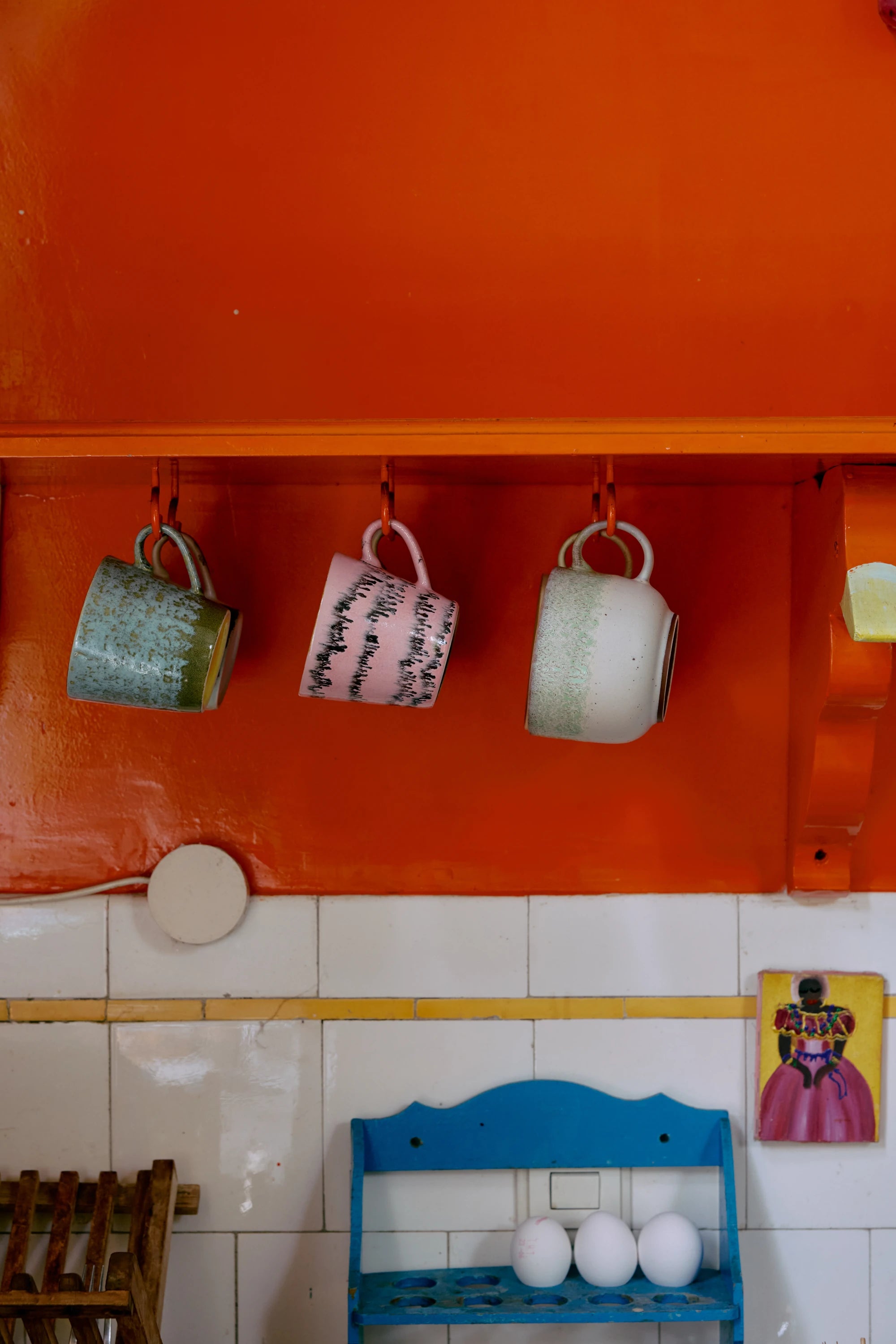 HKLIVING Set of 4 Cappuccino Mugs in Various Colourways