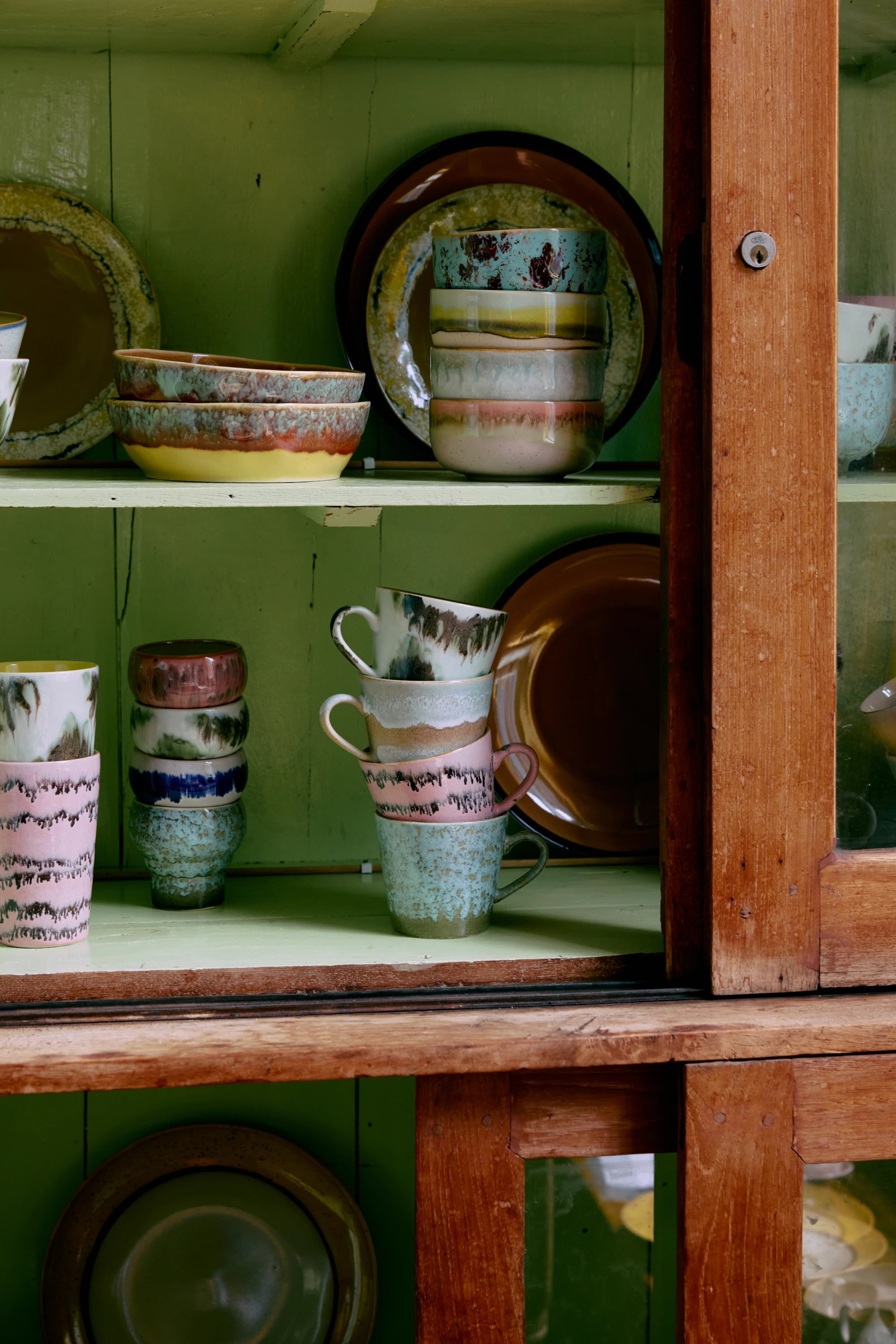HKLIVING Set of 4 Cappuccino Mugs in Various Colourways - Lifestory