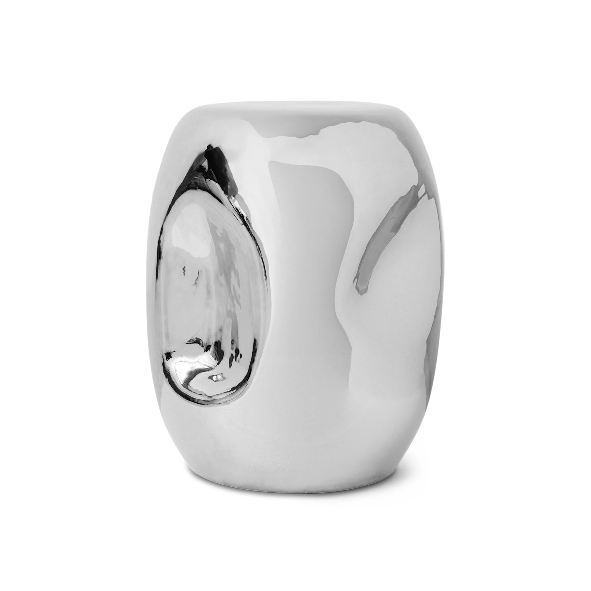 HKLIVING Currents Chrome Ceramic Side Table - Lifestory